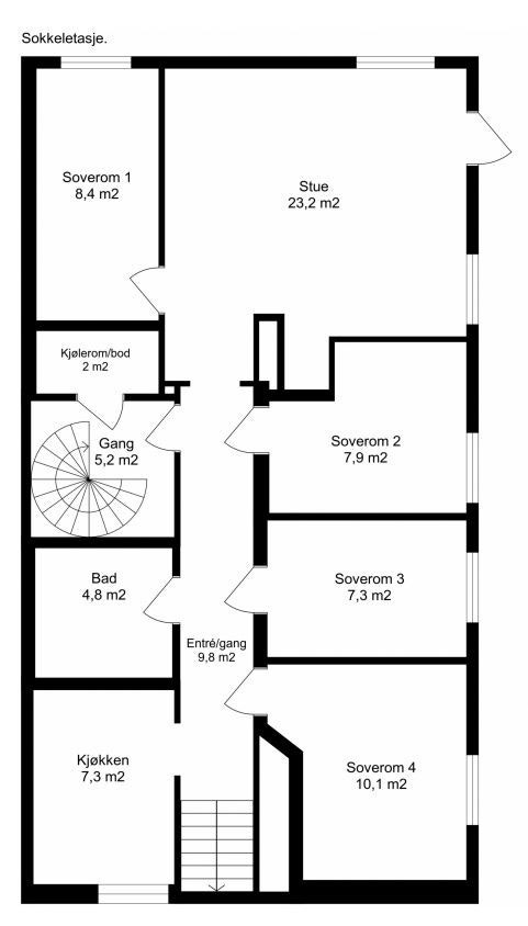 Planskisse Galleribilde