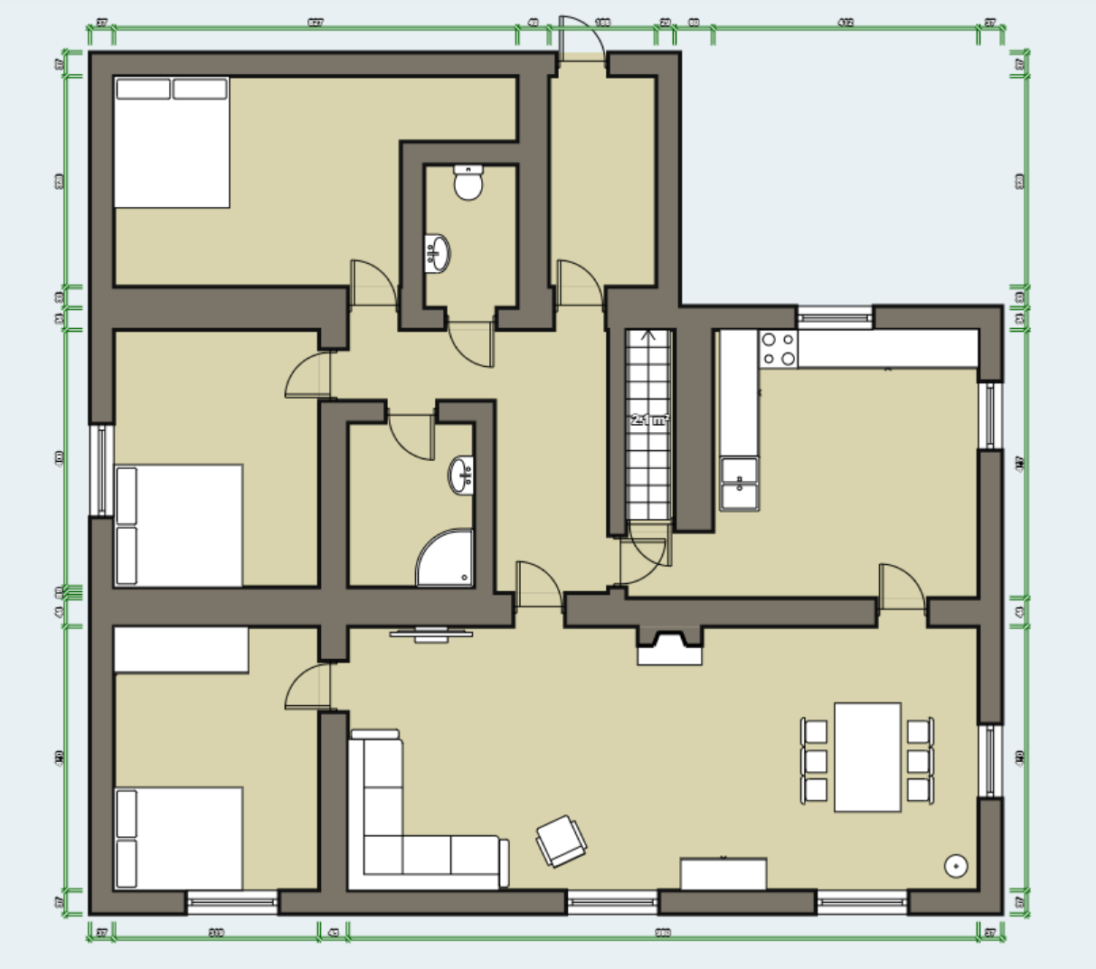 Plantegning Galleribilde