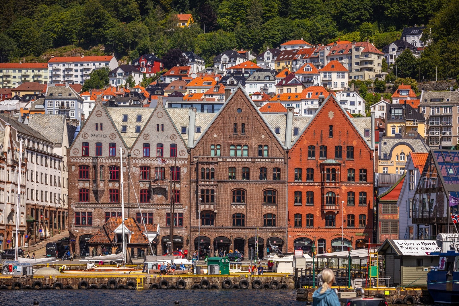 - Bryggen ligger få minutters gange fra leiligheten - Galleribilde