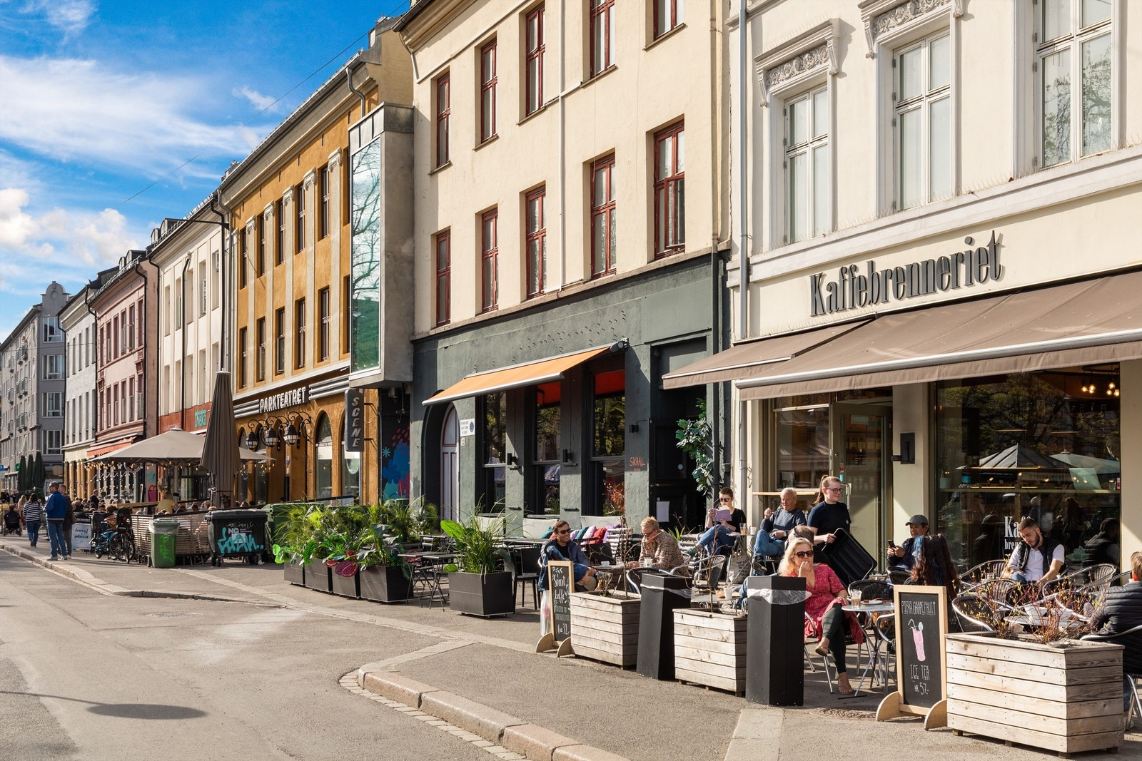 Grünerløkka og Rodeløkka har mange koselige caféer og restauranter. Galleribilde