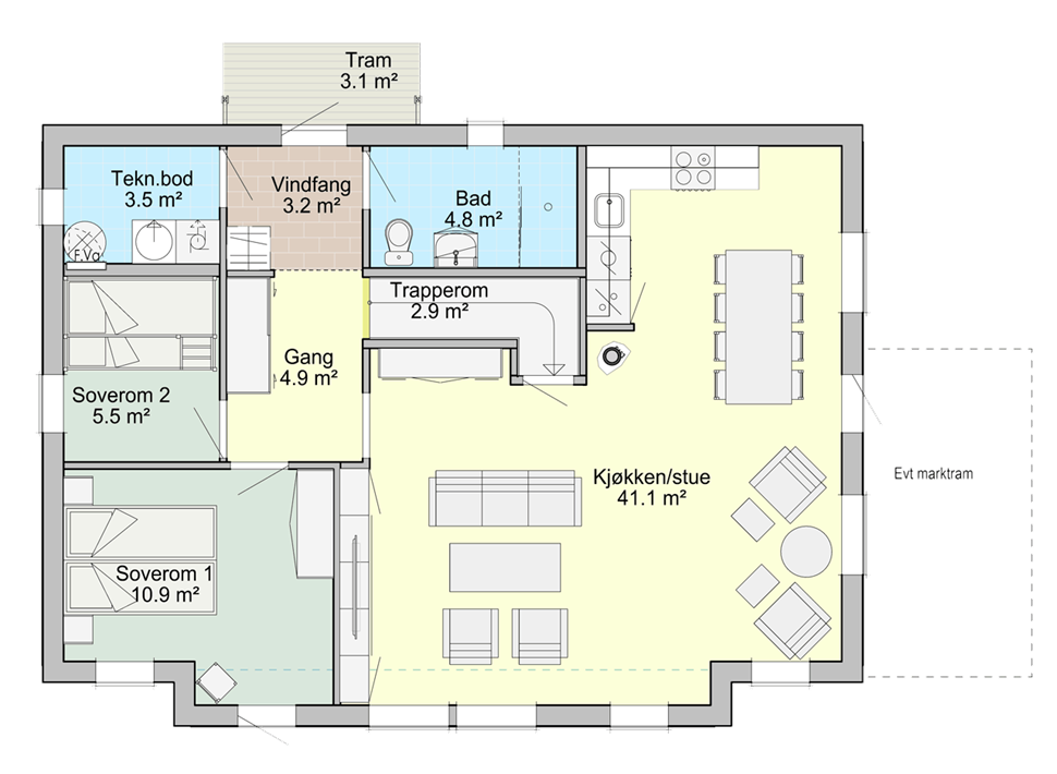 1. etg Galleribilde