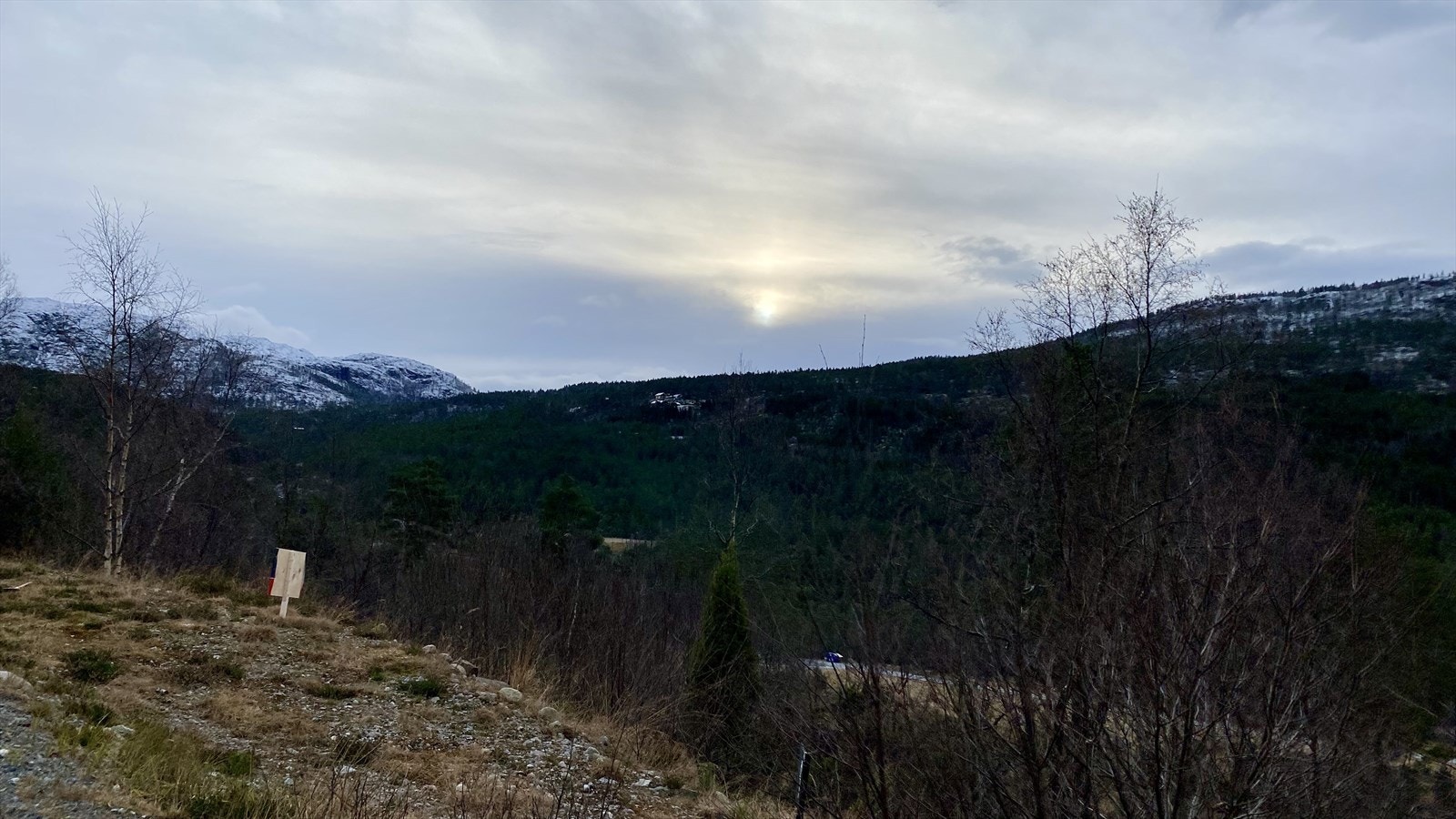 Utsikt fra tomt 9 Galleribilde