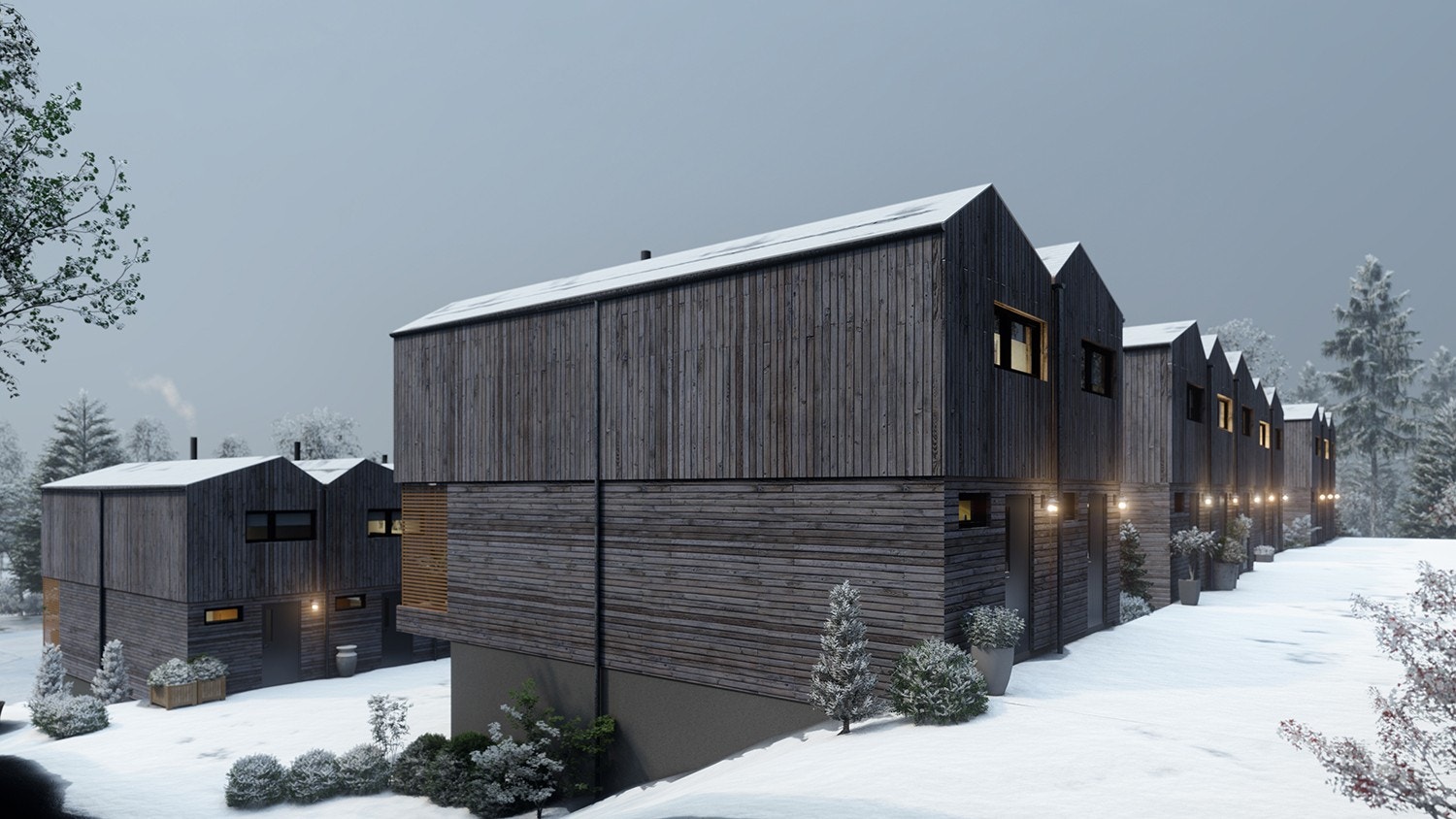 Eksteriør vinterstid Galleribilde