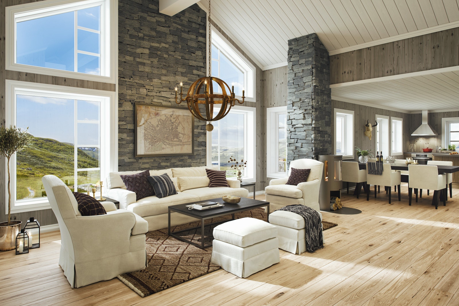 Utsikten (illustrasjon) Galleribilde