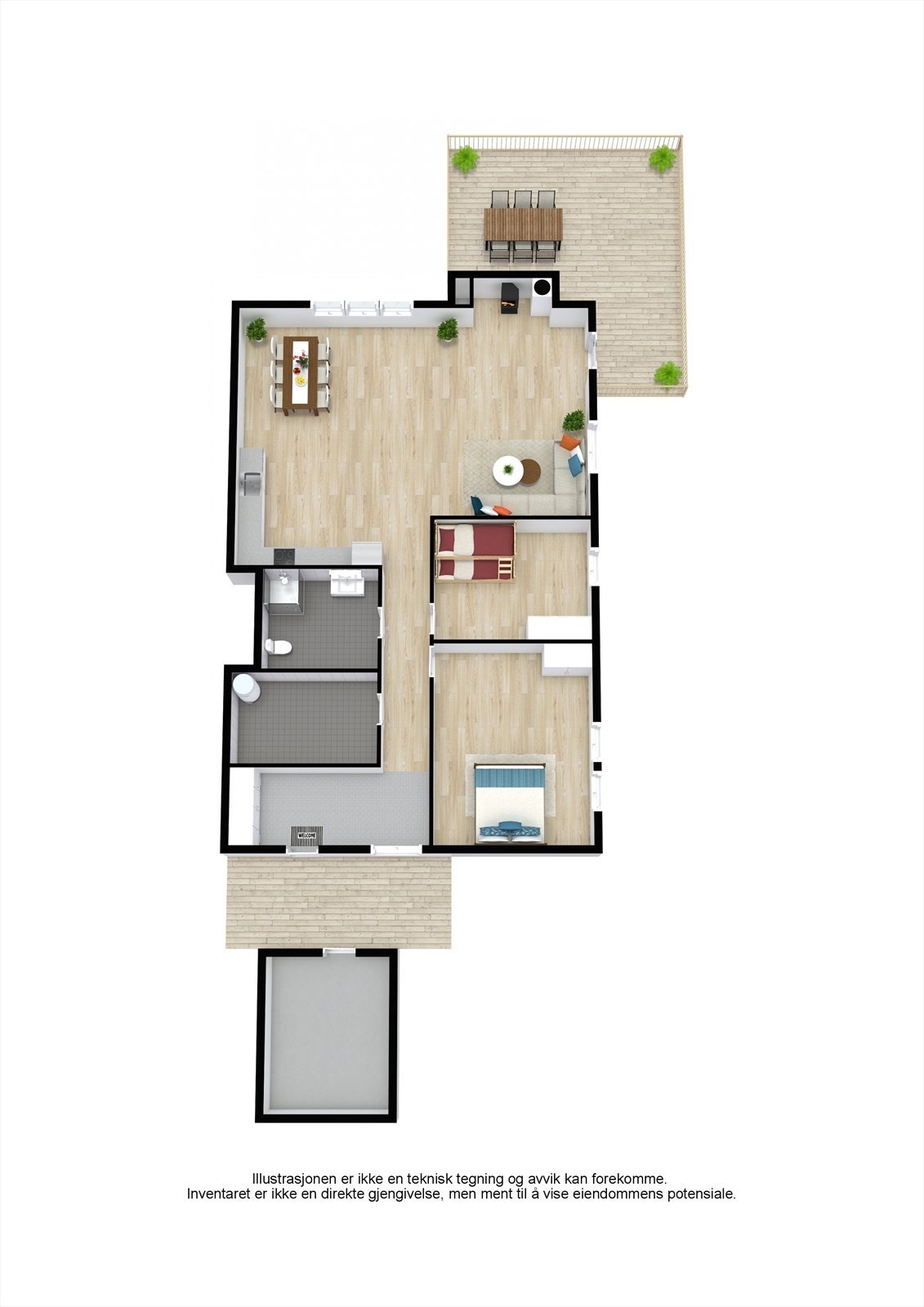 Plantegning Galleribilde