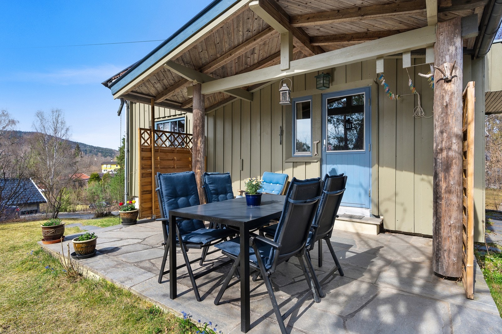 Overbygget sydvestvendt terrasse Galleribilde