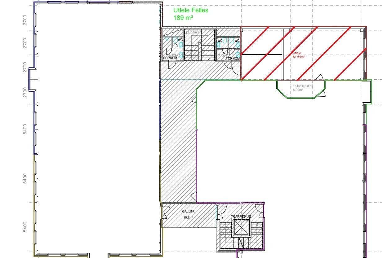 Gulvplan Galleribilde