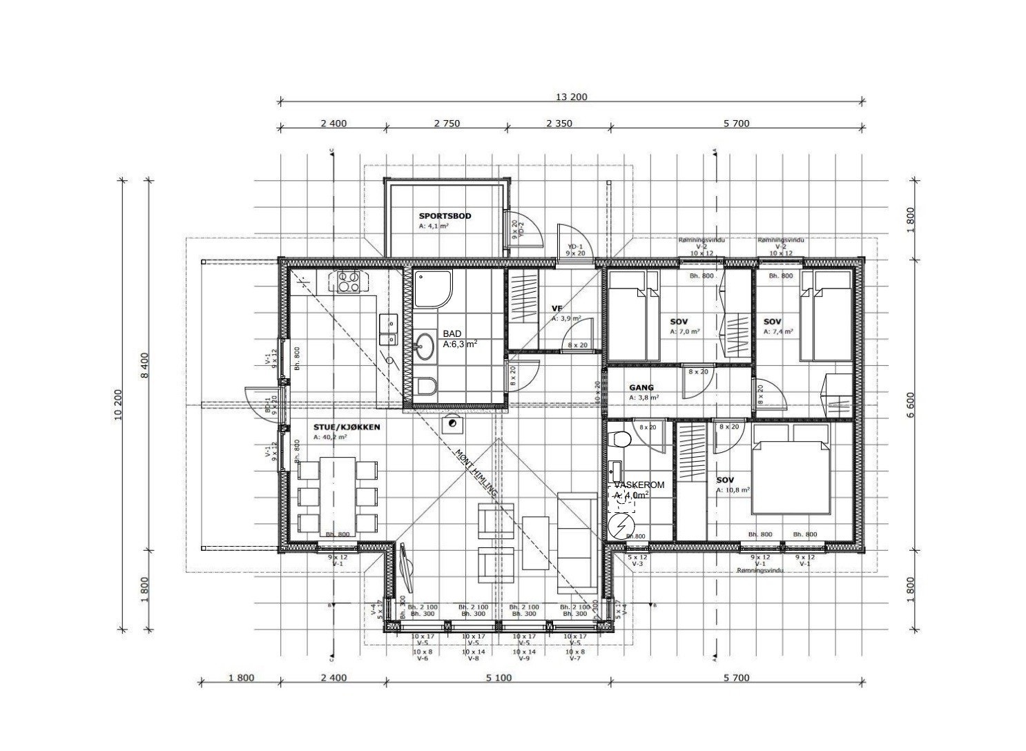 Plantegning. Galleribilde