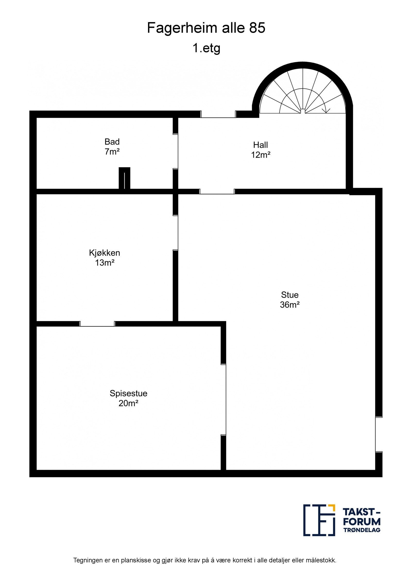 Plantegning 1.etasje. Galleribilde