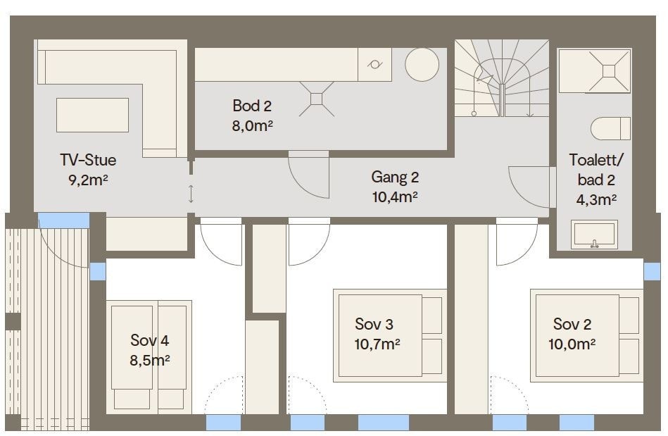 Vy 19ATU sokkel med inngang oppe Galleribilde