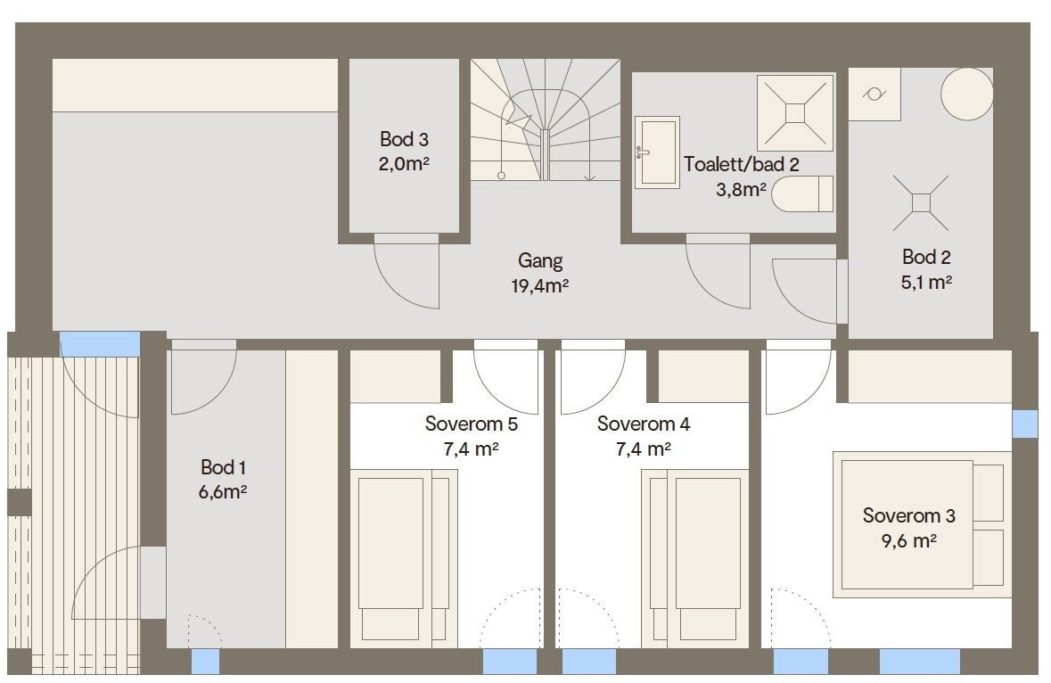 Vy 19ATU sokkel med inngang nede Galleribilde