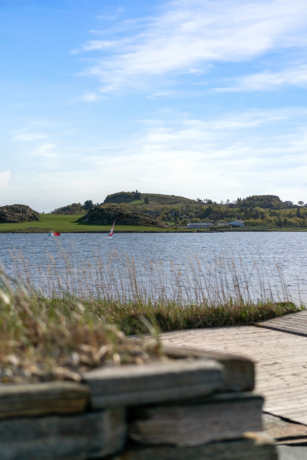 Vindsurfing på fjorden Galleribilde