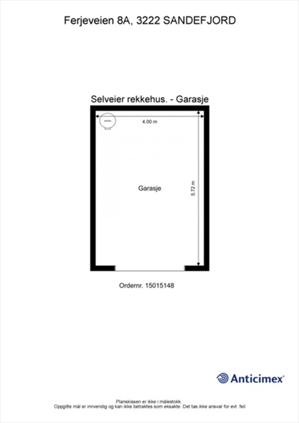 Plantegning garasje Galleribilde