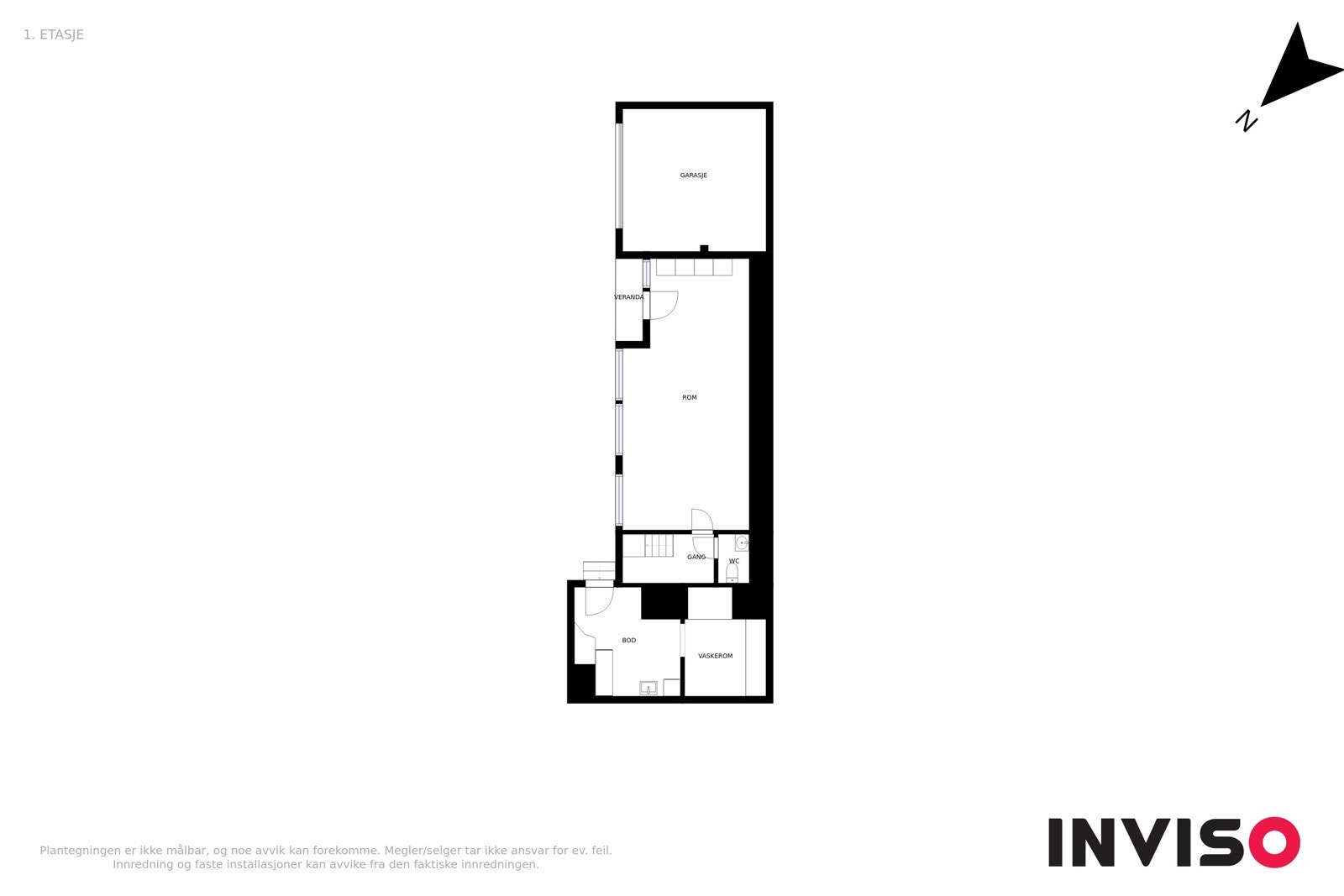 Plantegning underetasje. Galleribilde