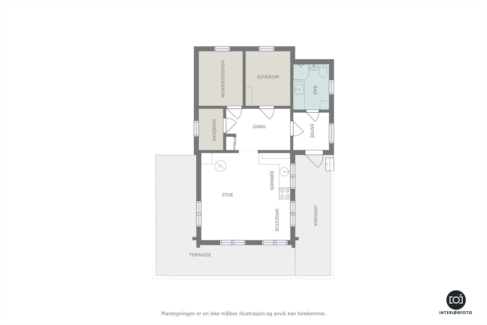 Plantegning Galleribilde