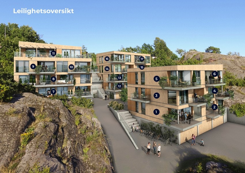 Leiligheter med nummer Galleribilde