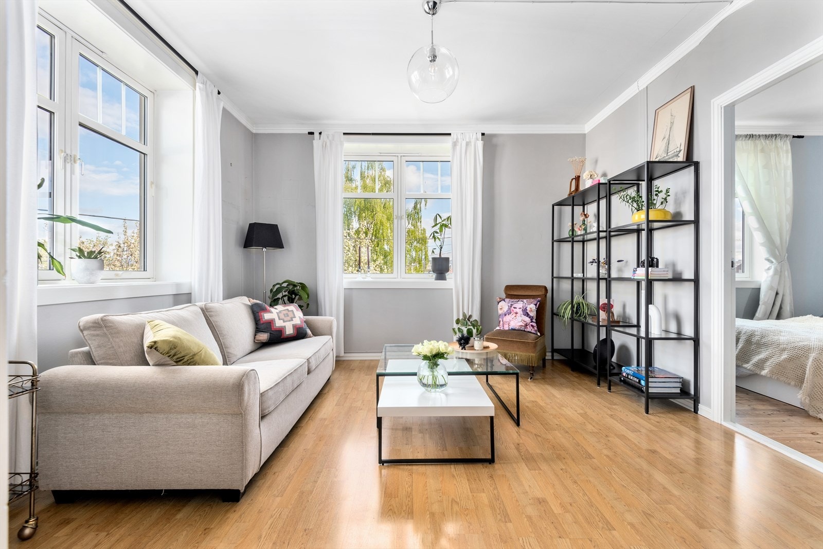 Den lune fargepaletten gir deg muligheten til å bruke fantasien med det interiøret du ønsker. Galleribilde