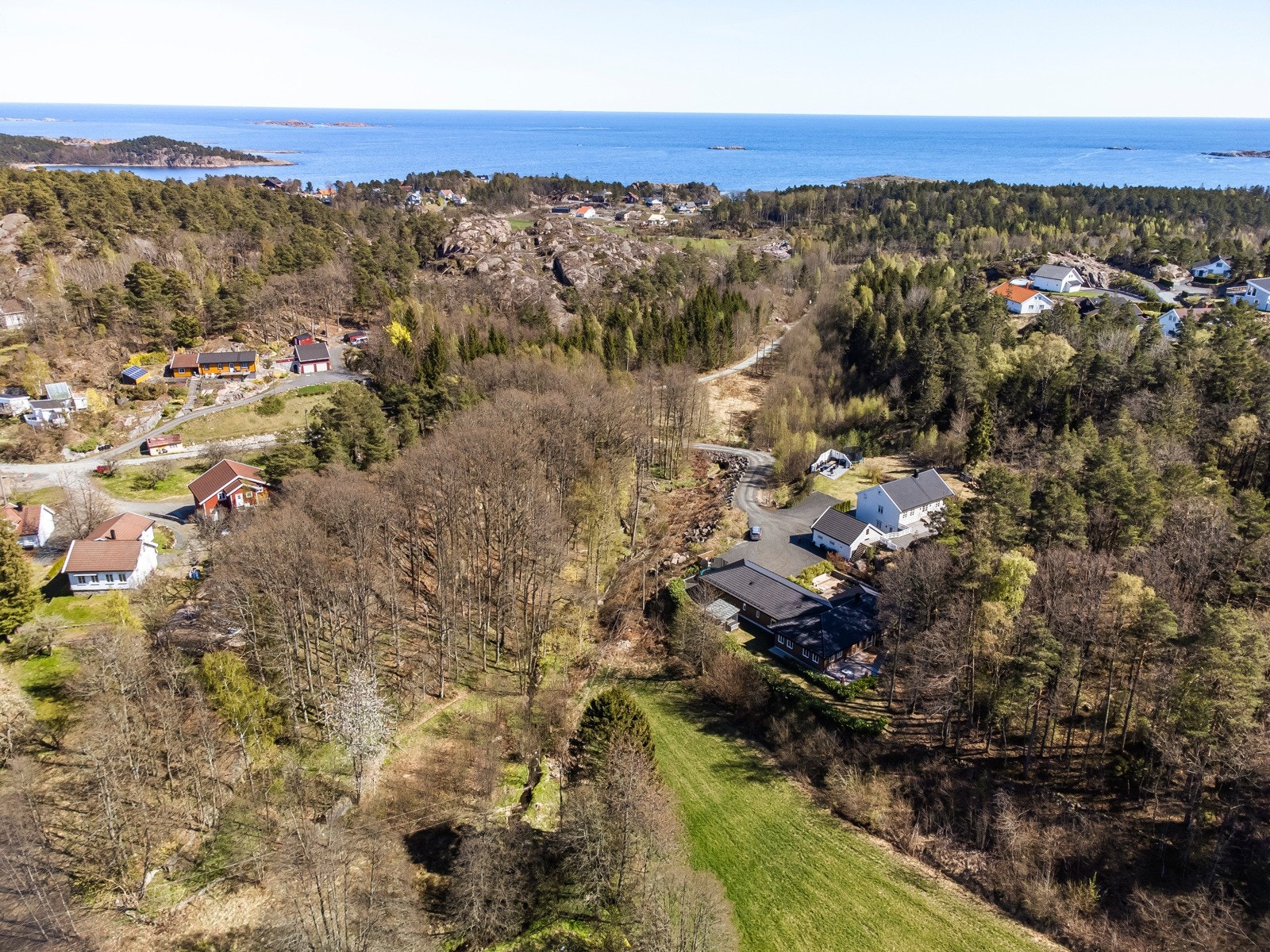 Oversiktsbilde tatt med drone Galleribilde