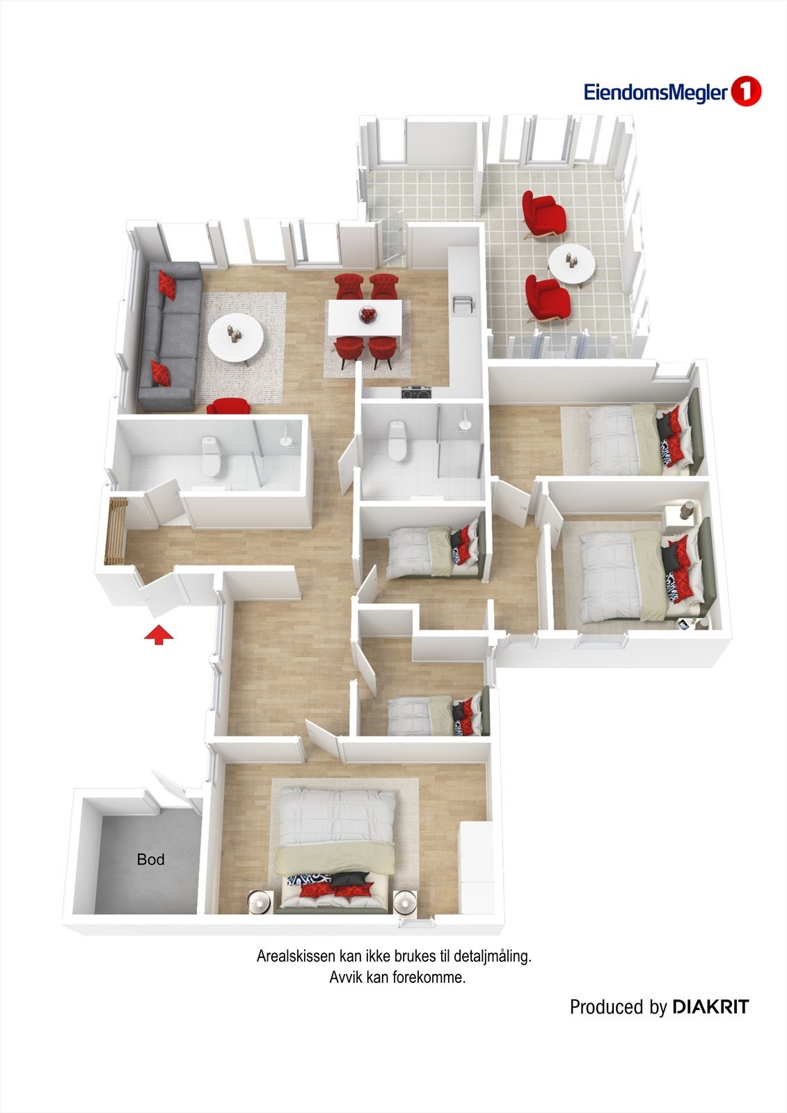 Planskisse Galleribilde
