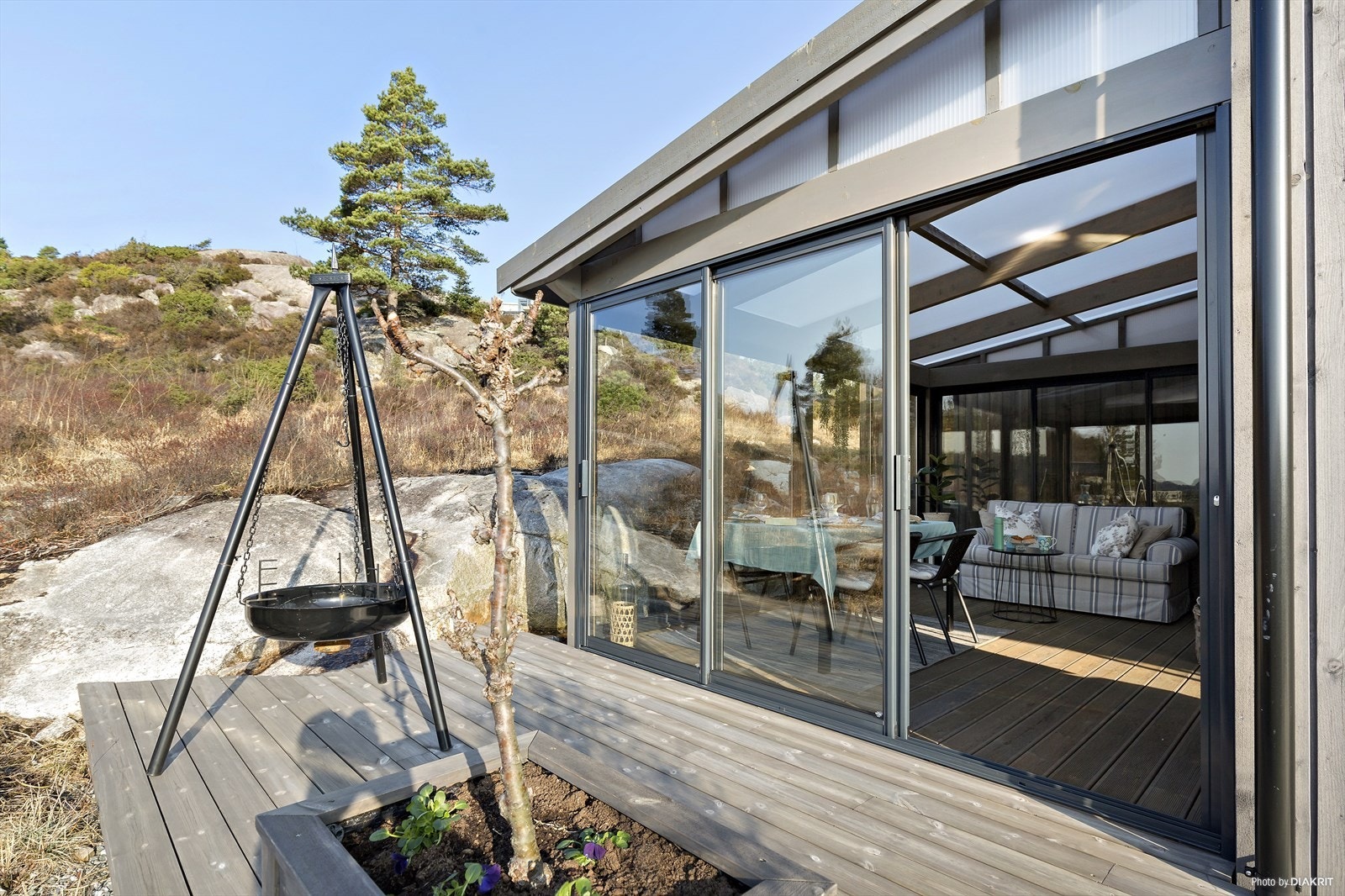 Utvid sommeren med innglasset hagestue Galleribilde
