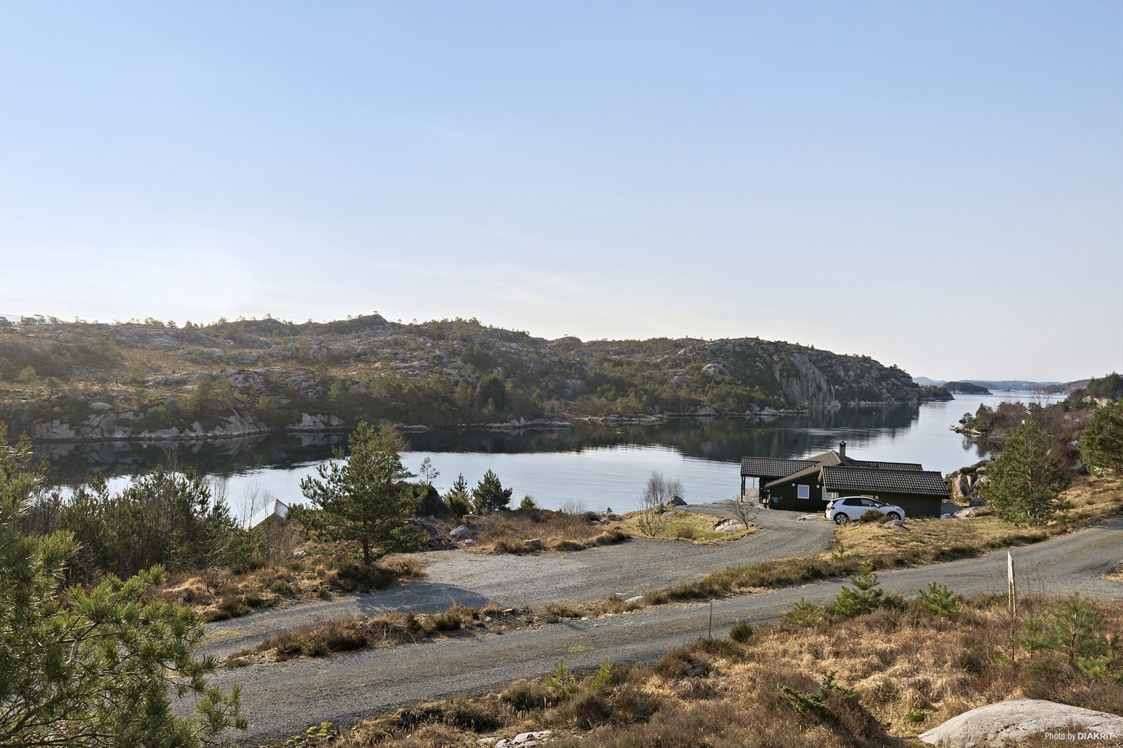 Utsikt mot innløpet til Hellandsfjorden Galleribilde