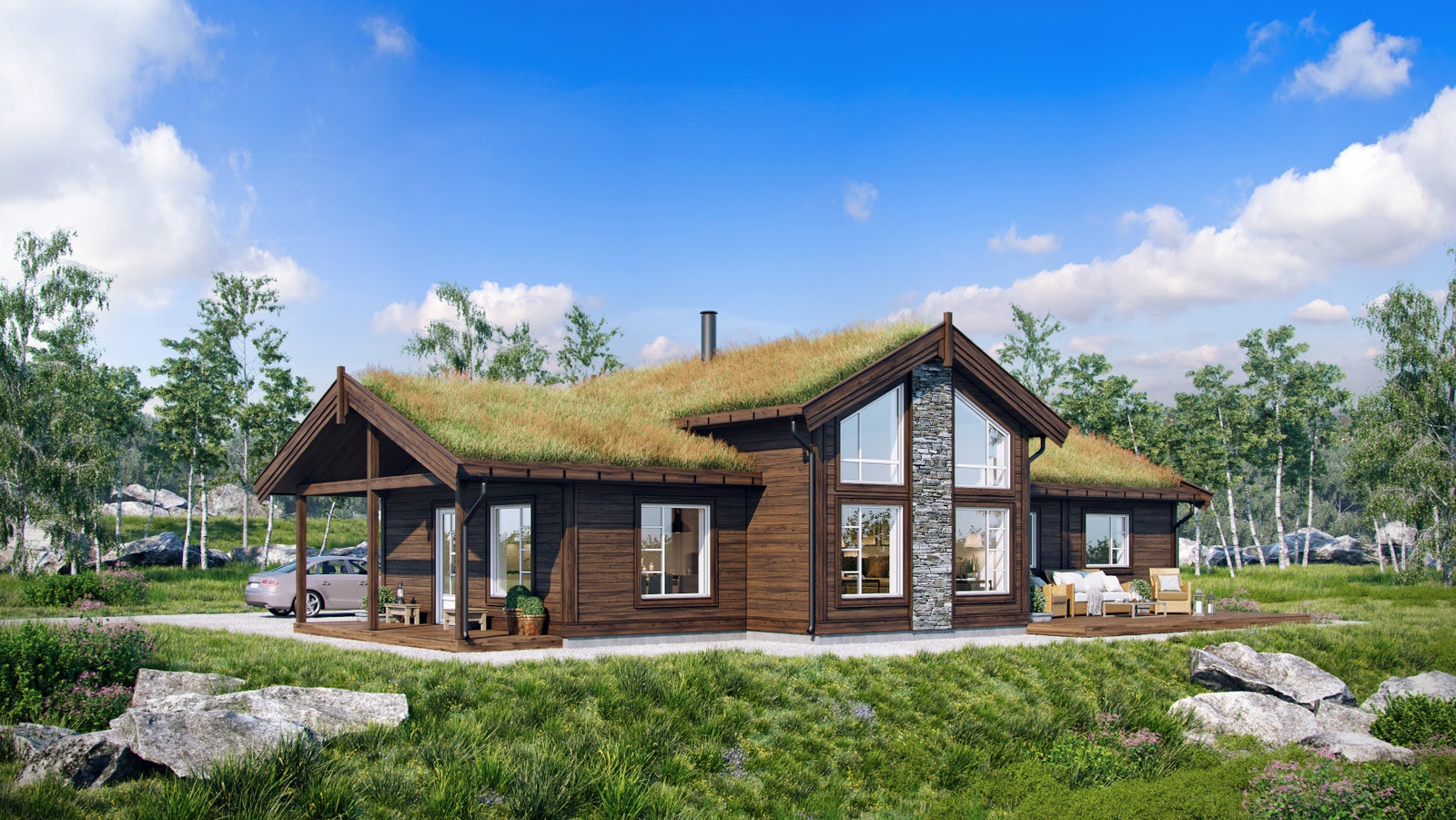 Bukkehø, en av flere modeller som kan bygges på Hestknappen Galleribilde