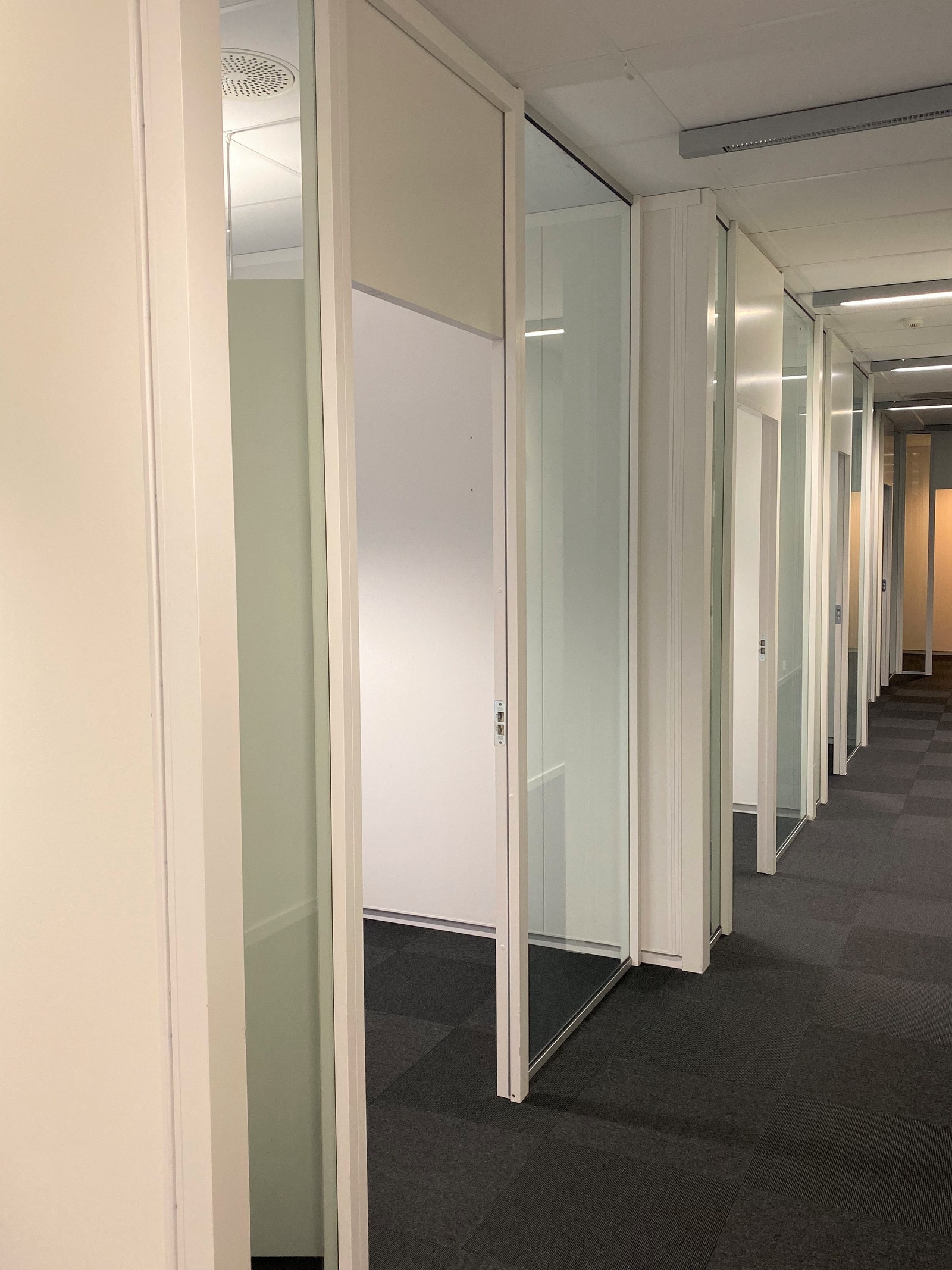 Lyse flater med glasspartier Galleribilde