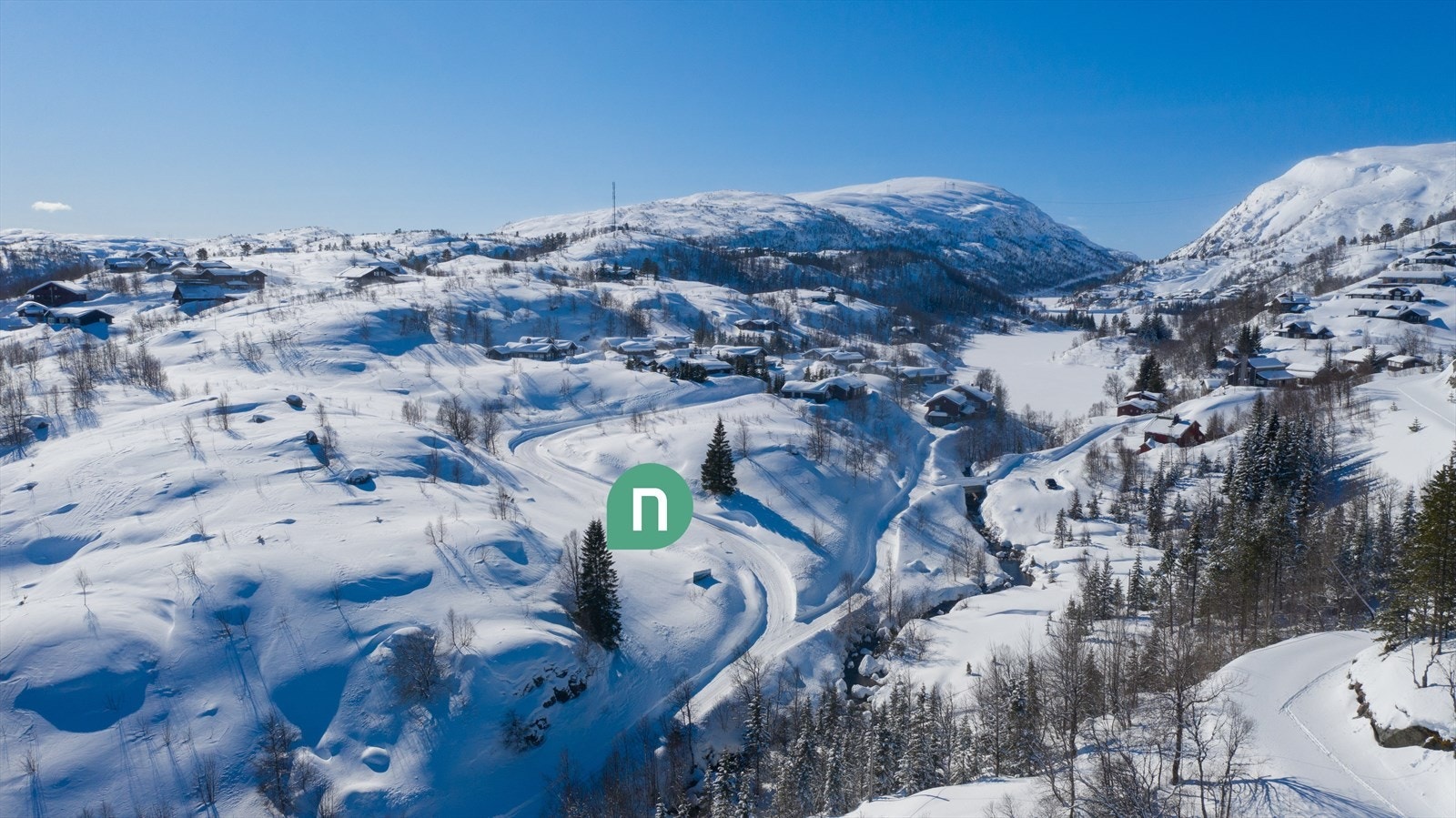 Flyfoto - herfra er det kort vei til det meste Galleribilde