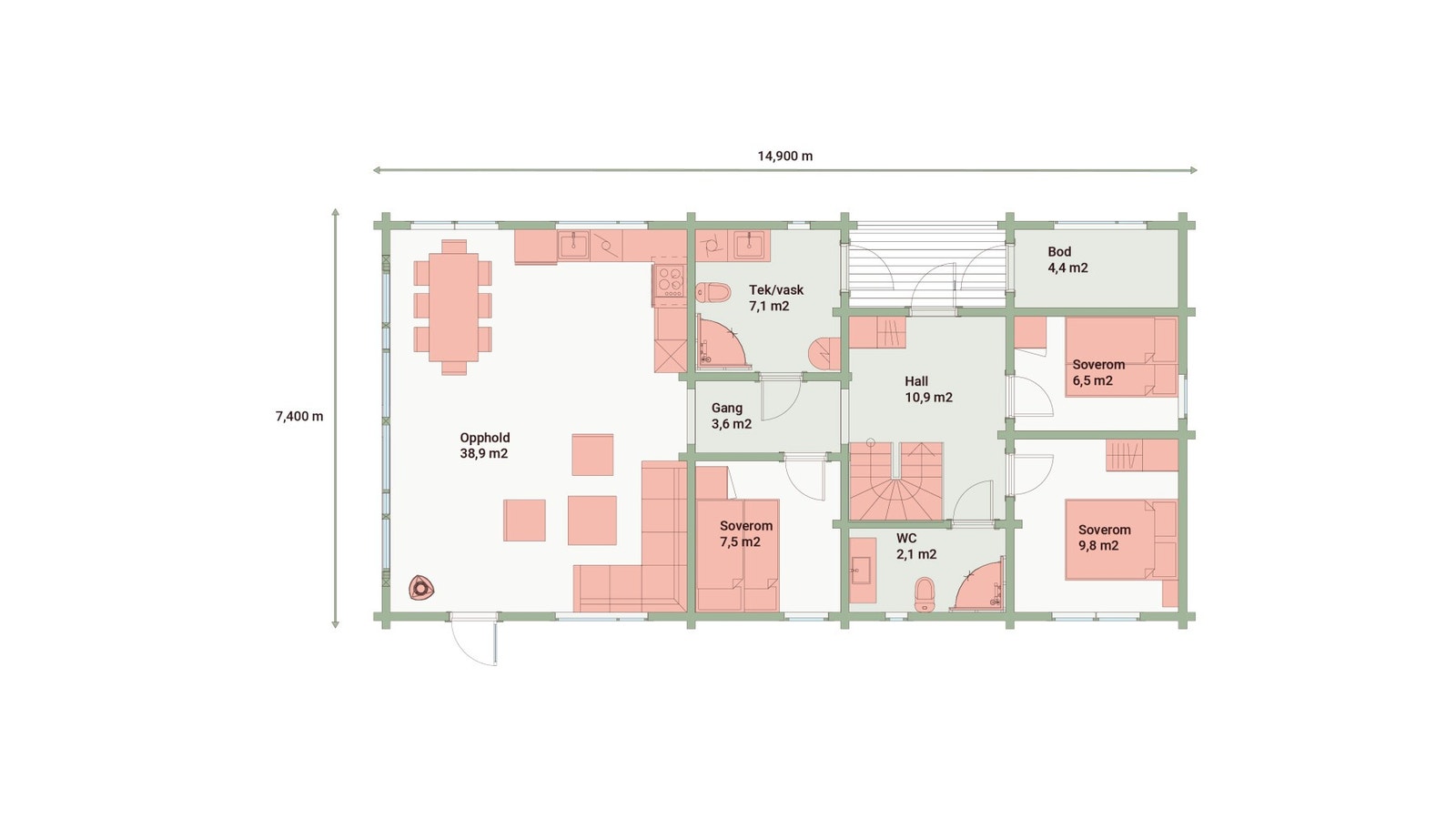 Plantegning hovedplan Galleribilde
