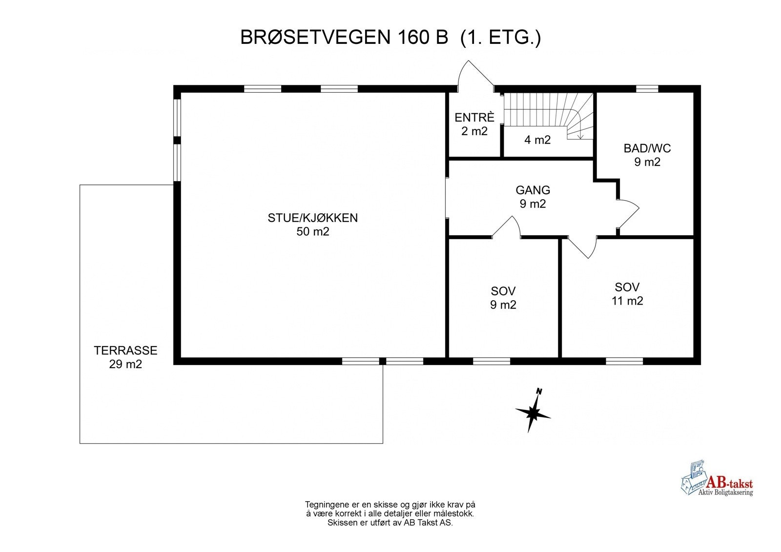 Planskisse 1. etasje Galleribilde