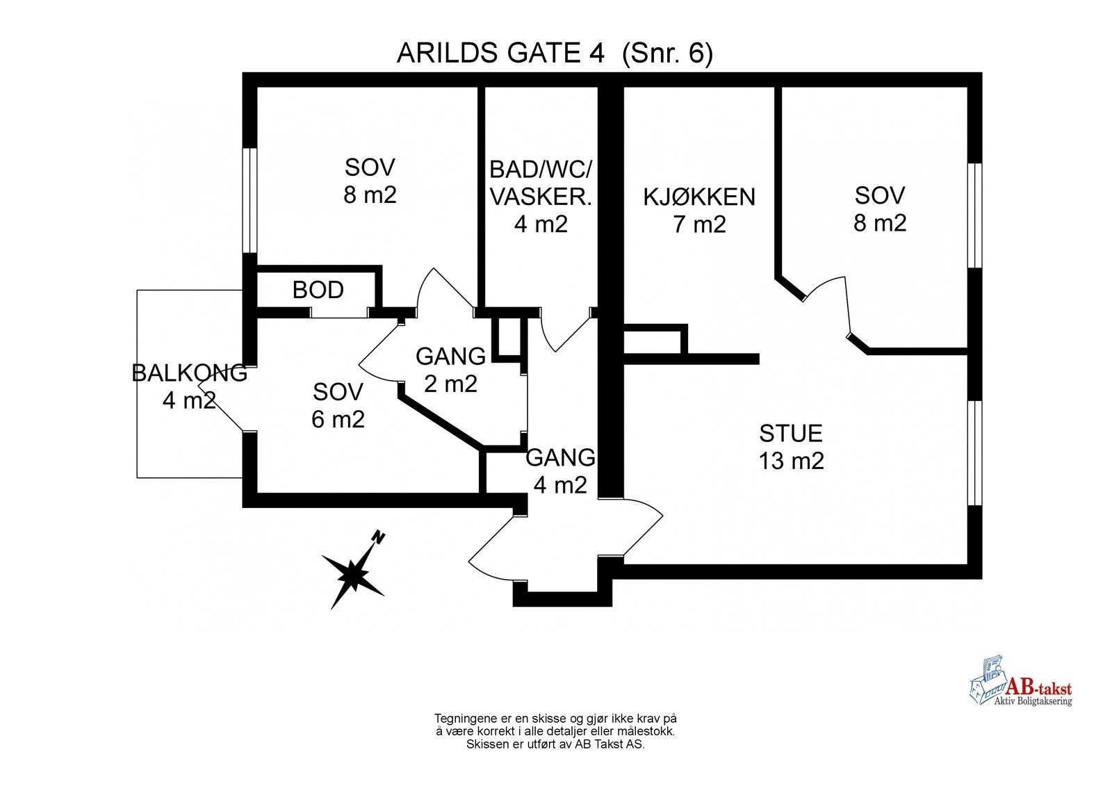 Planskisse Galleribilde