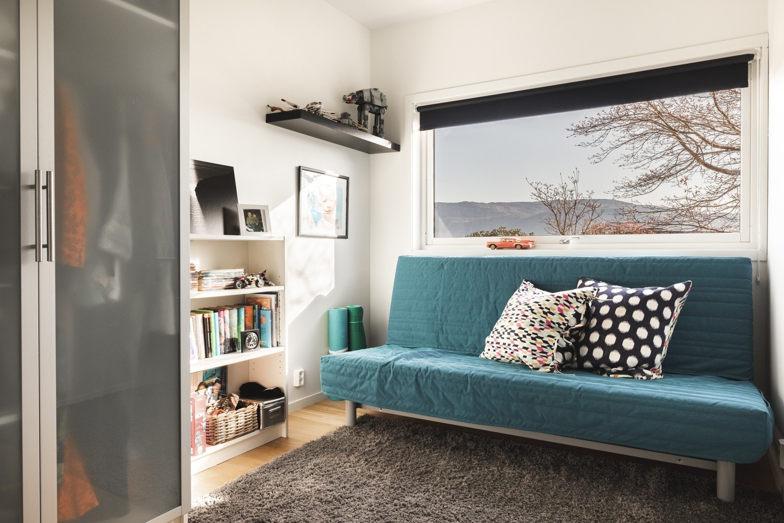 Alle rommene har et areal som gir god plass til seng, arbeidspult og garderobeplass Galleribilde