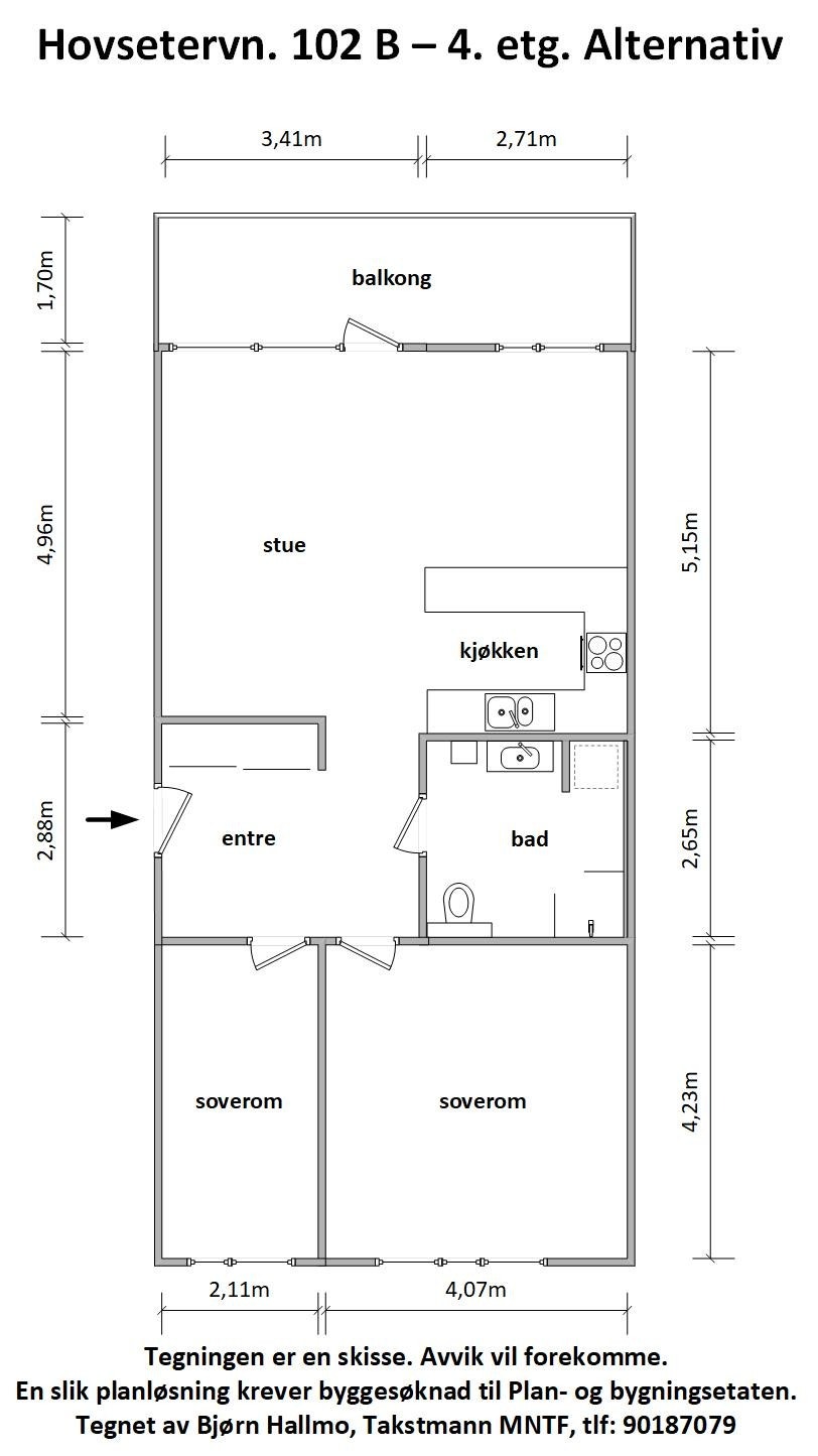 Alternativ plantegning. Galleribilde