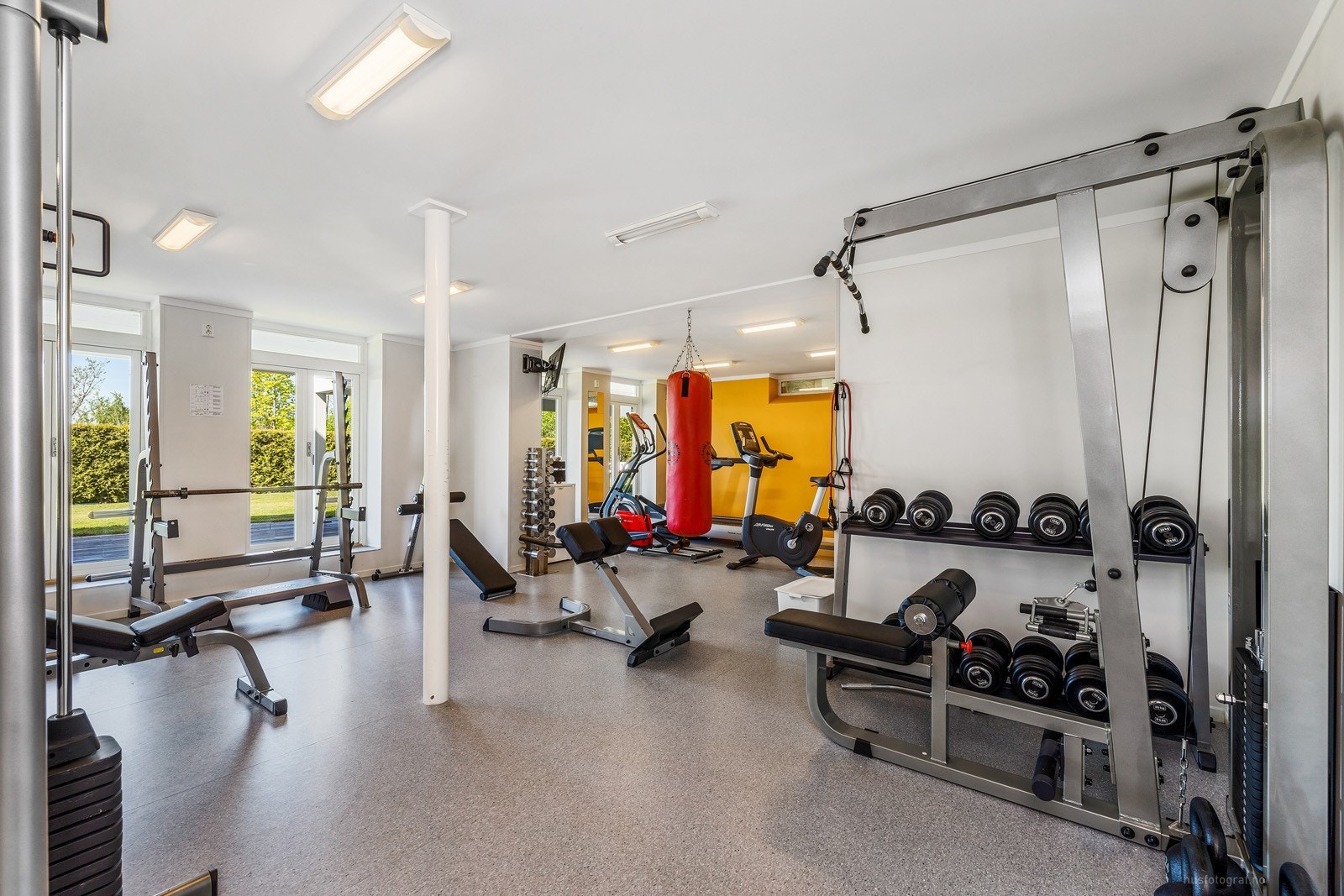 Stort trimrom Galleribilde