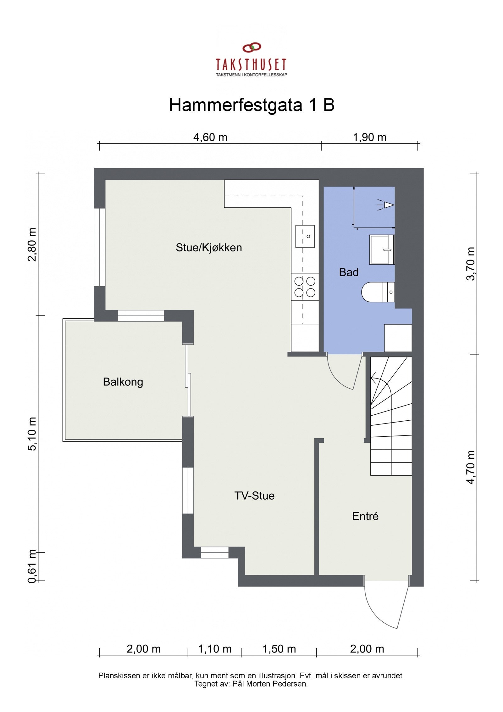 Plangtegning 4. etasje. Galleribilde