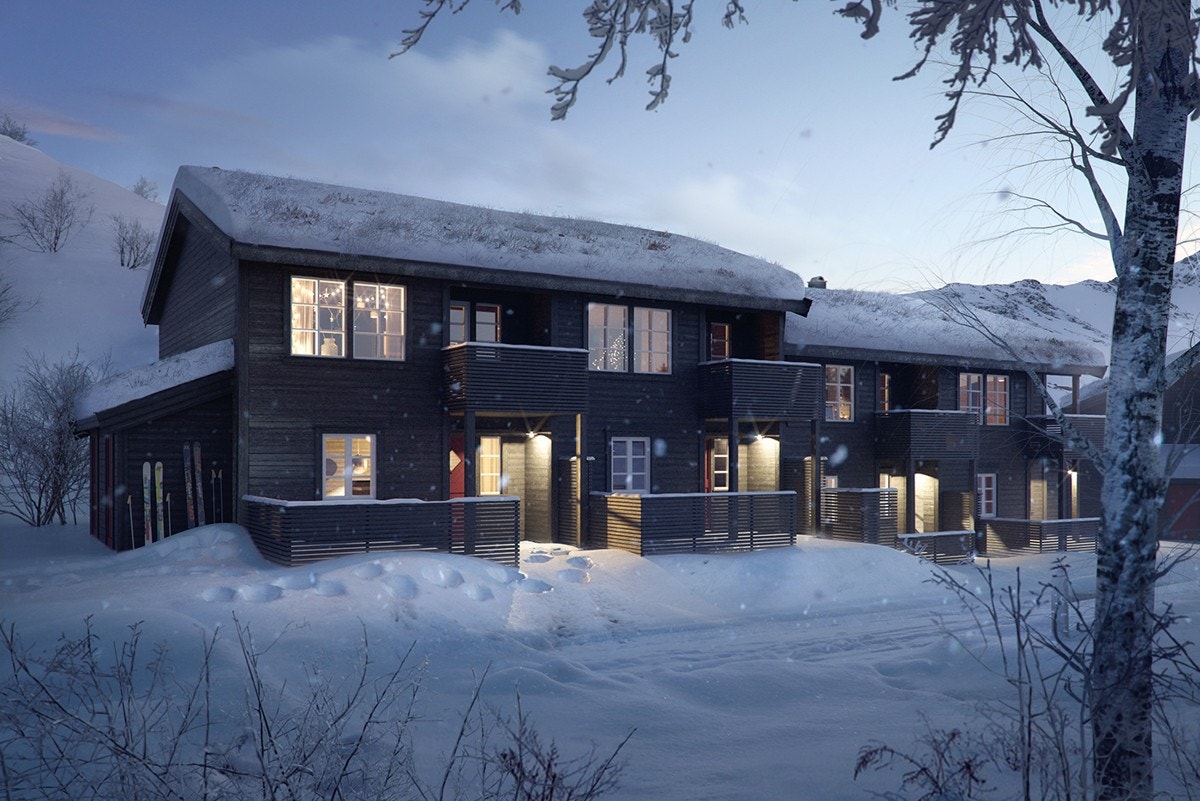 Illustrasjon av fasade Galleribilde