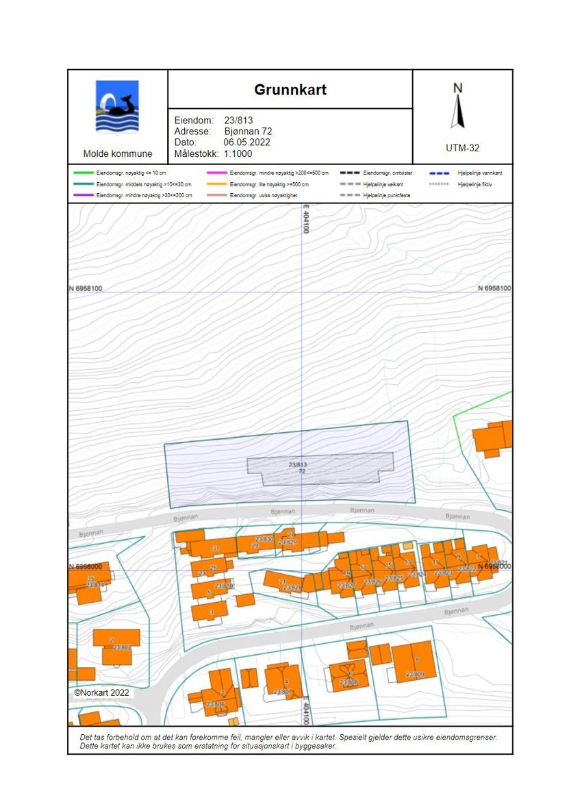 Bjønnan 72 - Grunnkart Galleribilde