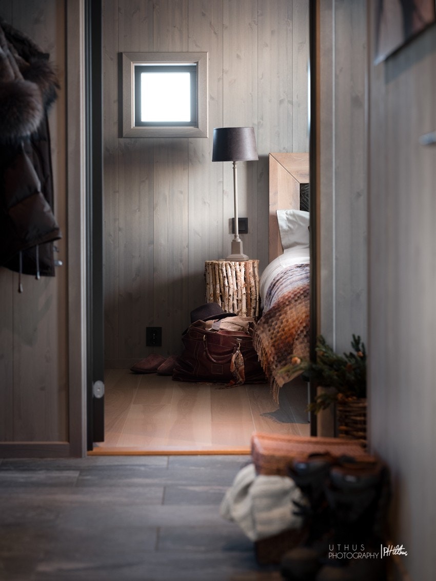 Hovedsoverommet ligger ved siden av hallen. Galleribilde