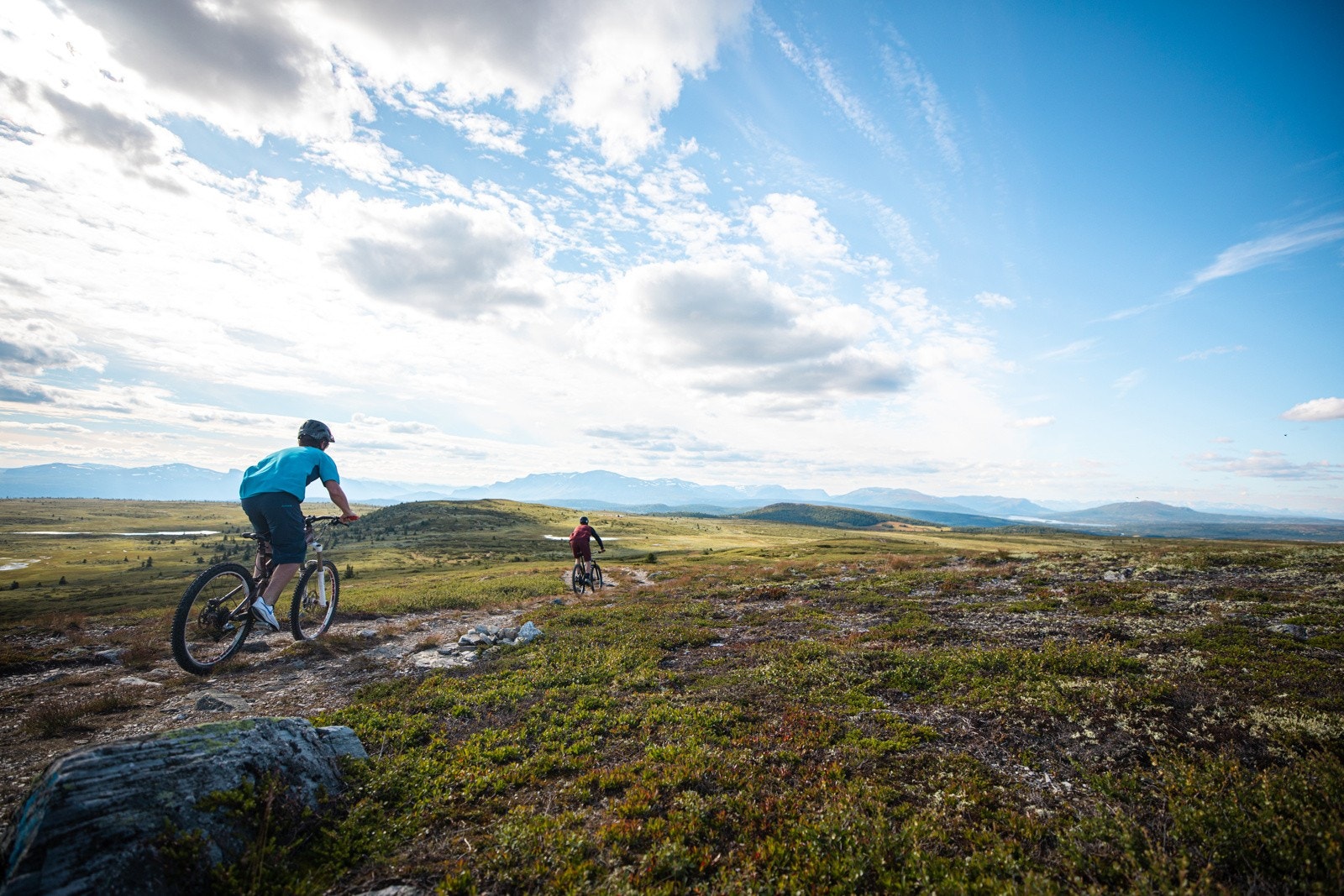 For syklisten er det mange flotte løyper i nærheten. Galleribilde