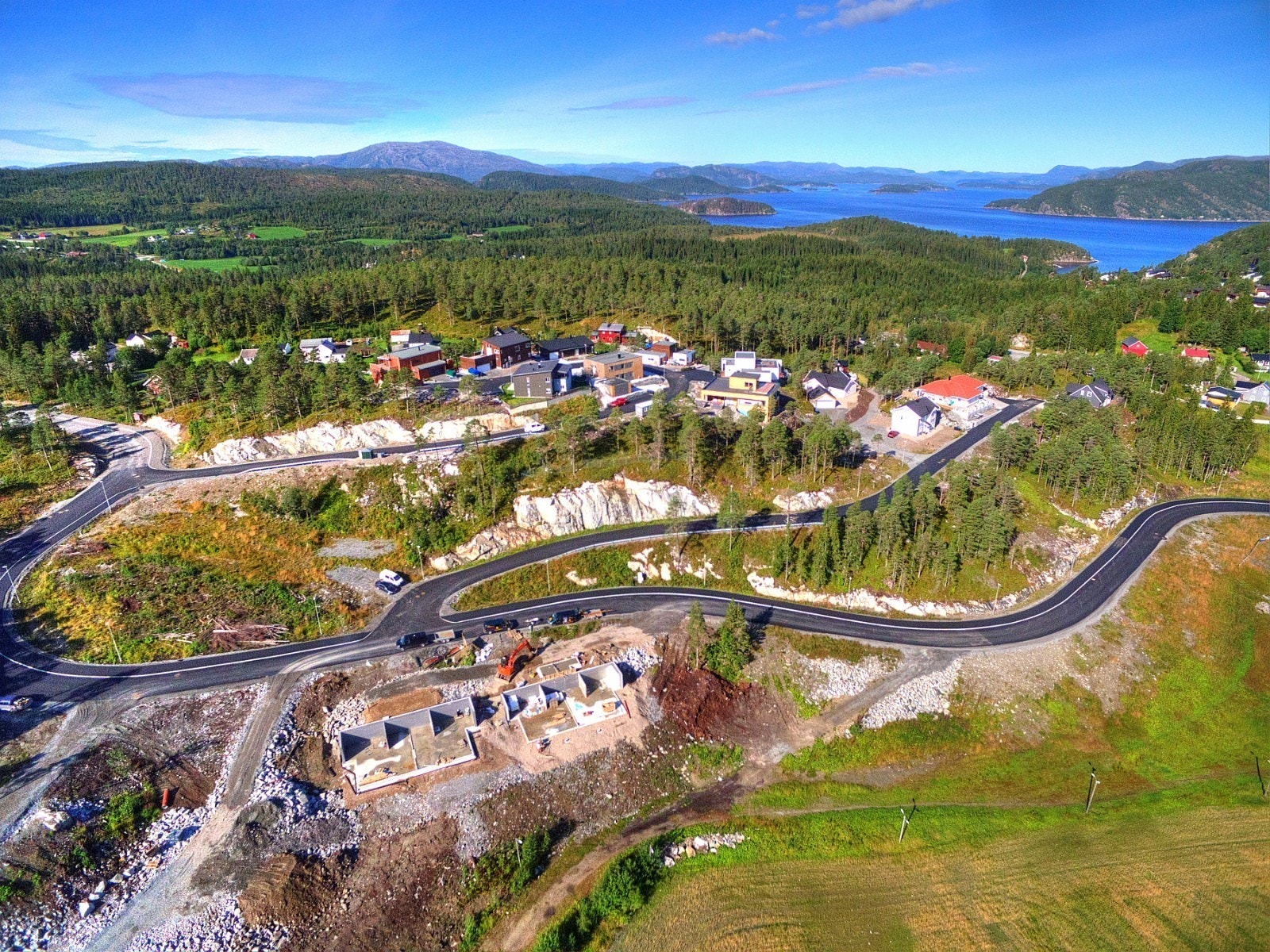 Vi presenterer meget attraktive og byggeklare boligtomter i Spillumsåsen Boligfelt rett sør for Namsos. Foto: Grunneier Galleribilde