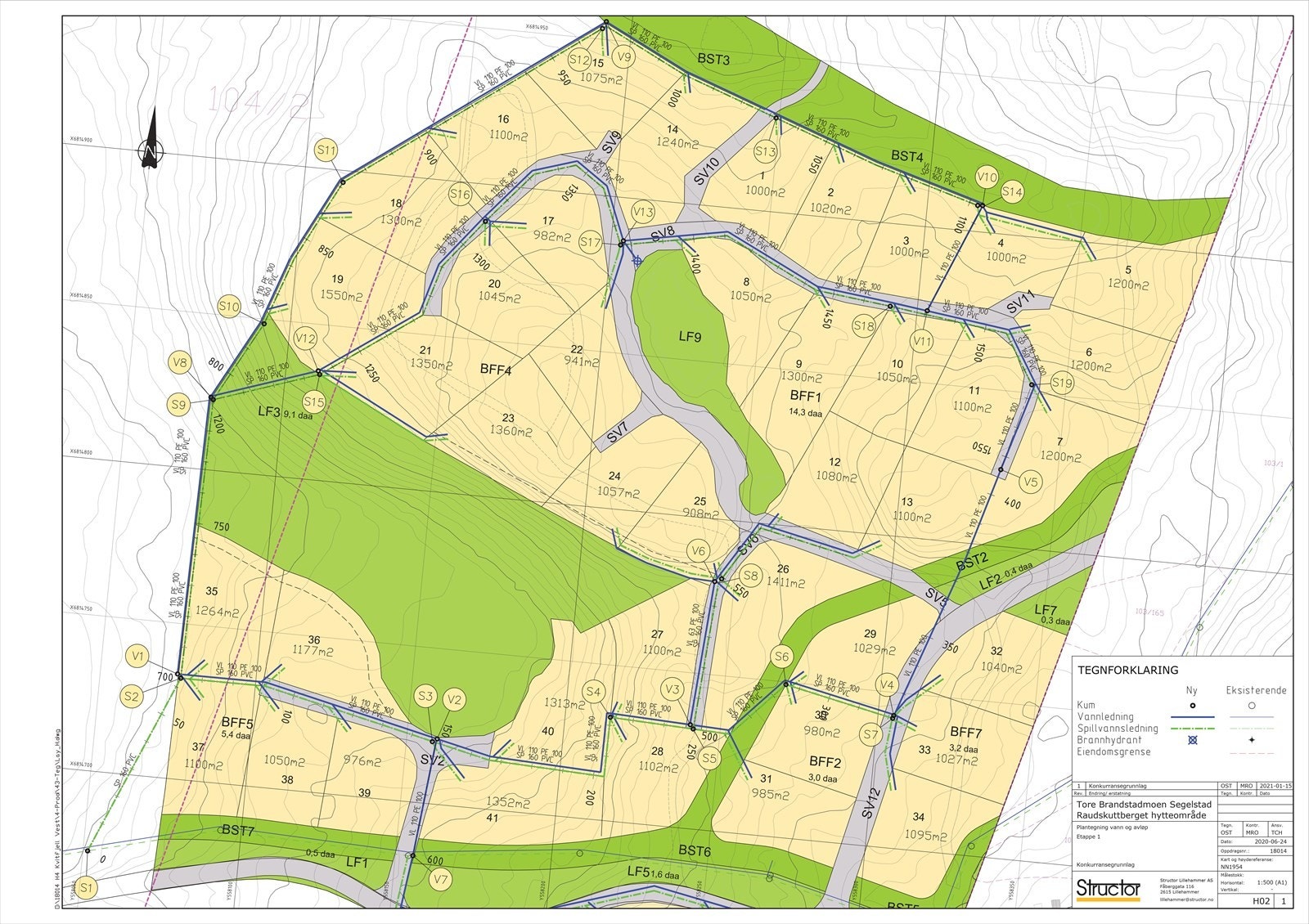 Tomtekart med VA-trasé.jpg Galleribilde