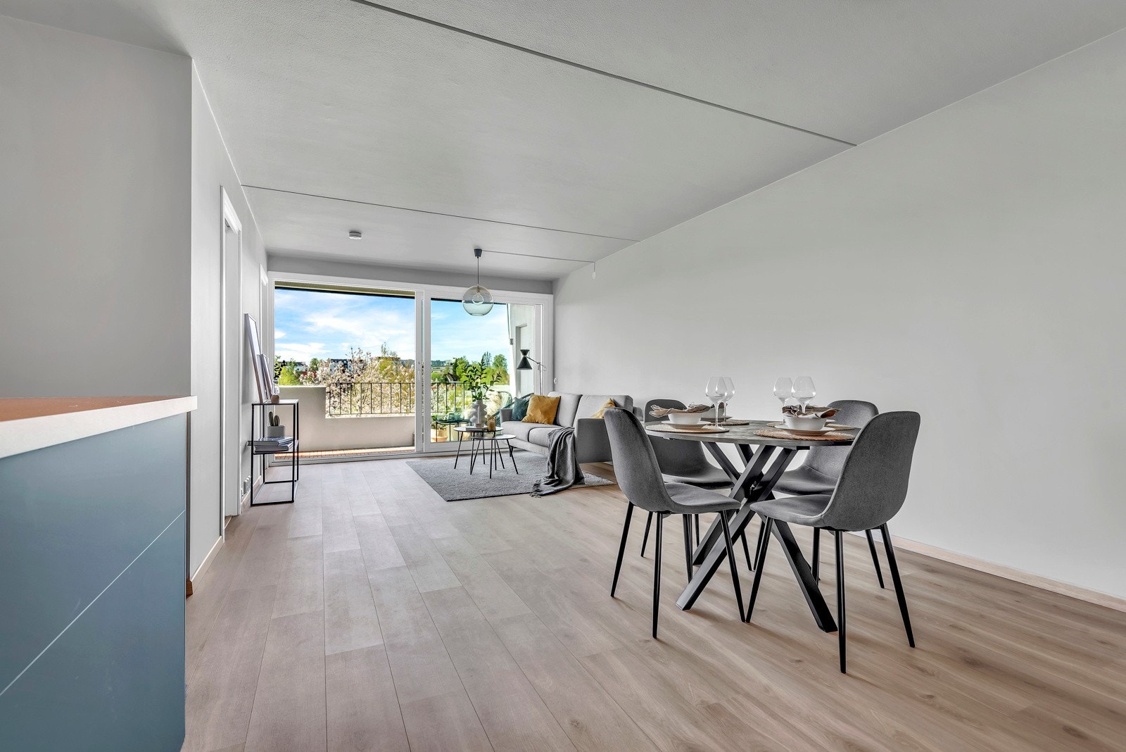 Leiligheten oppleves som lys og romslig Galleribilde