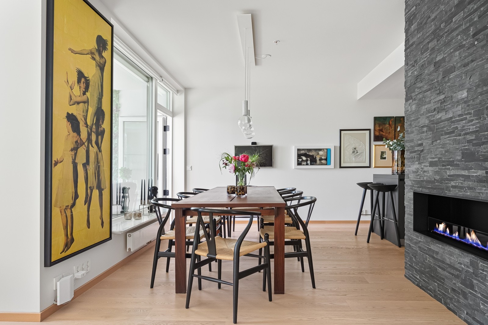 Her kan man dekke opp til langbord. Galleribilde