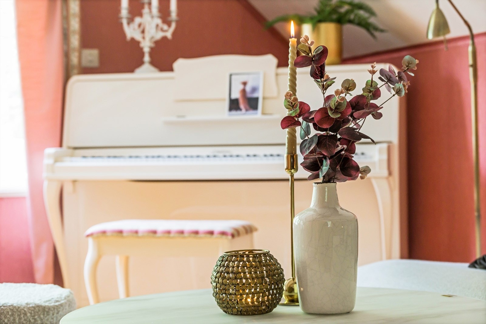 Detaljbilde fra stue Rådyrstien 21. Galleribilde