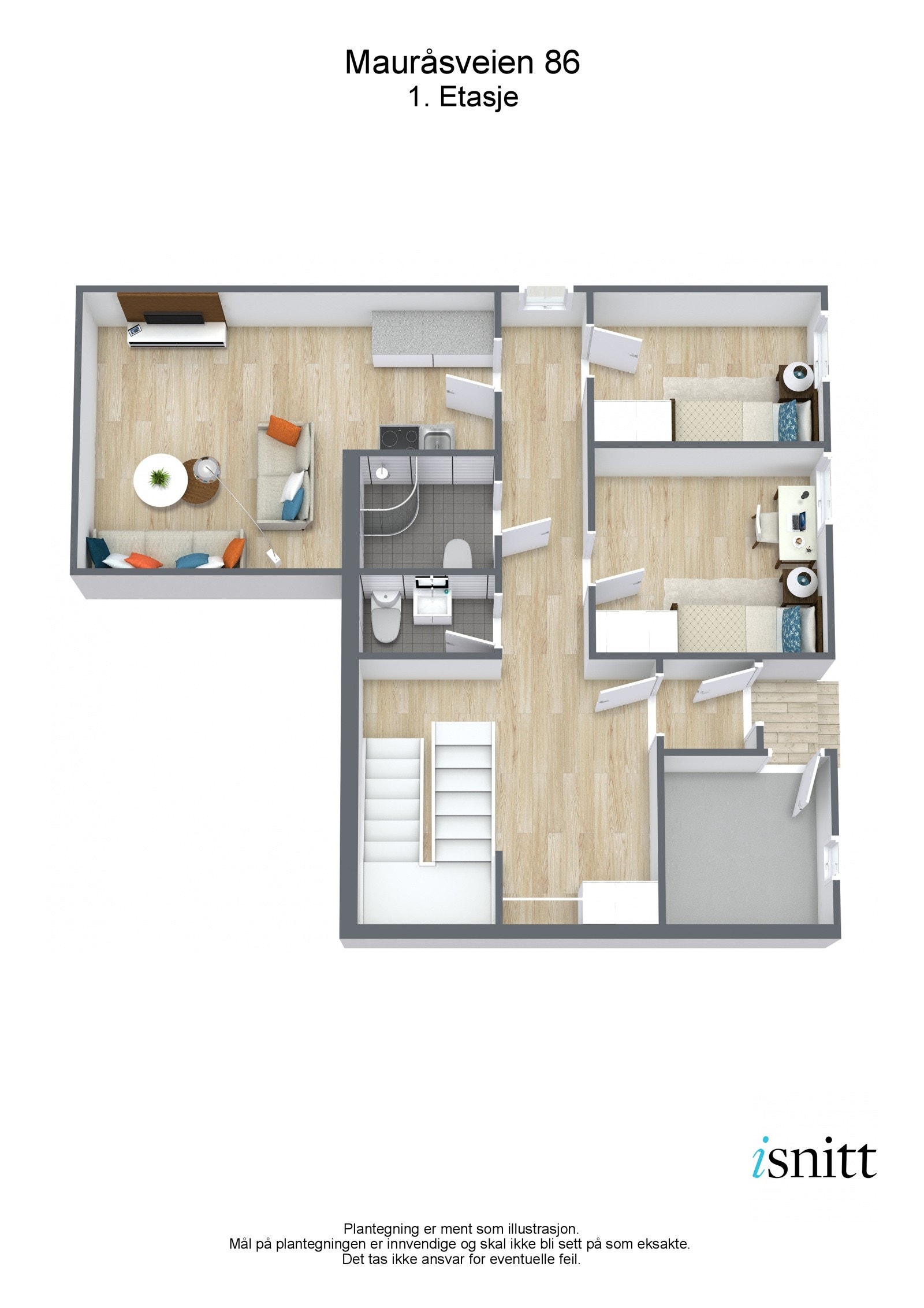 Maura?sveien 86 - 3D - 1. Etasje Galleribilde