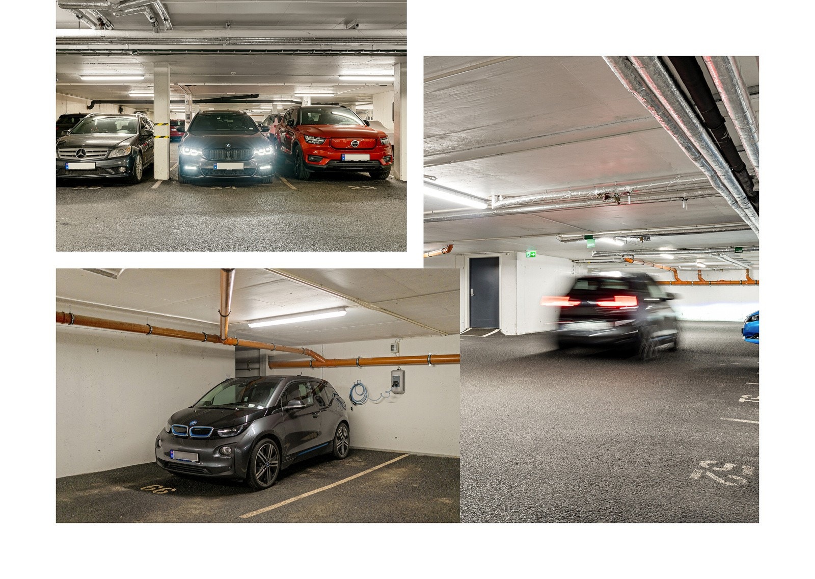 Det medfølger to parkeringsplasser i garasjeanlegget. Godt med gjesteparkering. Galleribilde