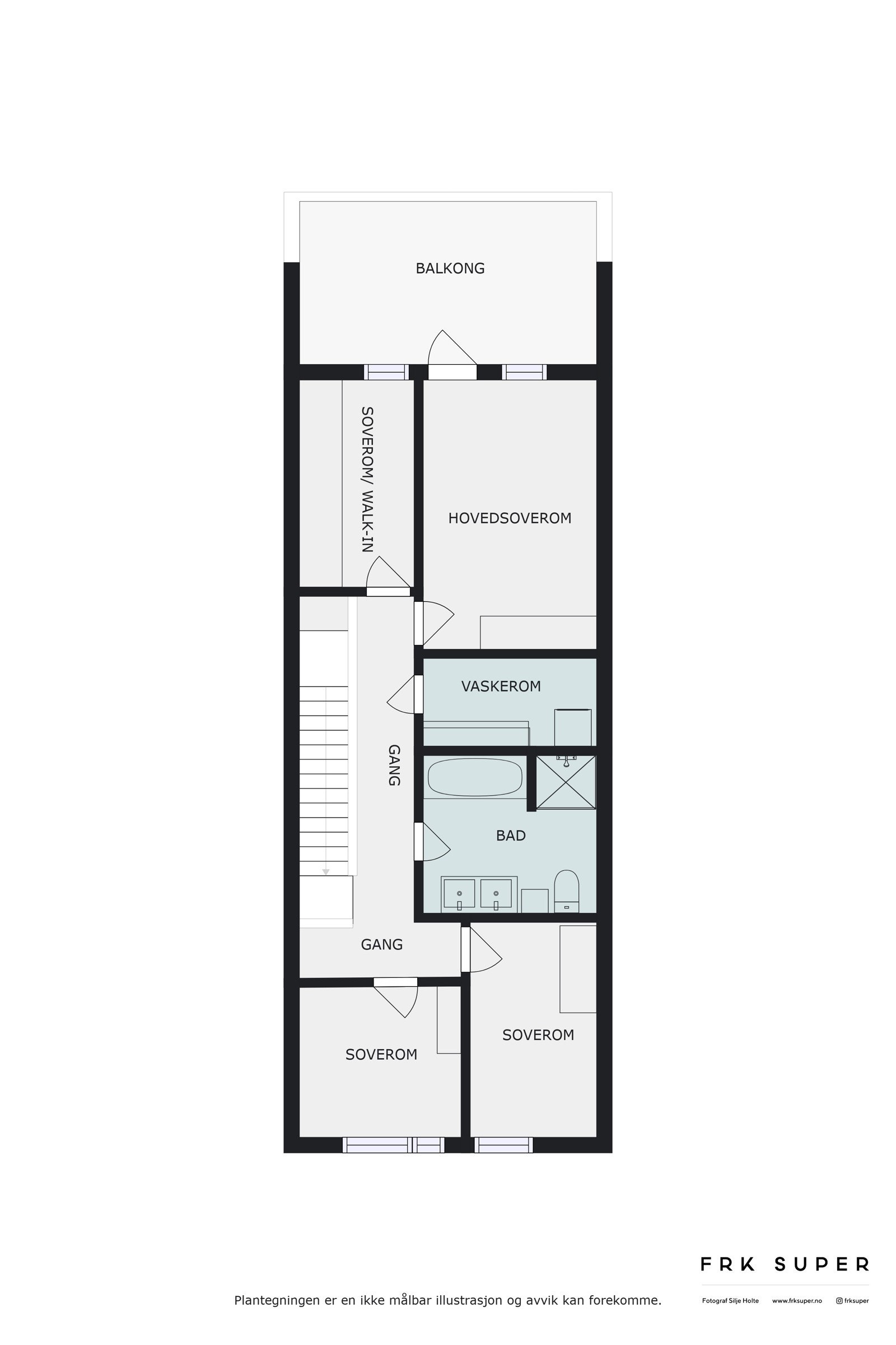 Planløsning 2. etasje Galleribilde