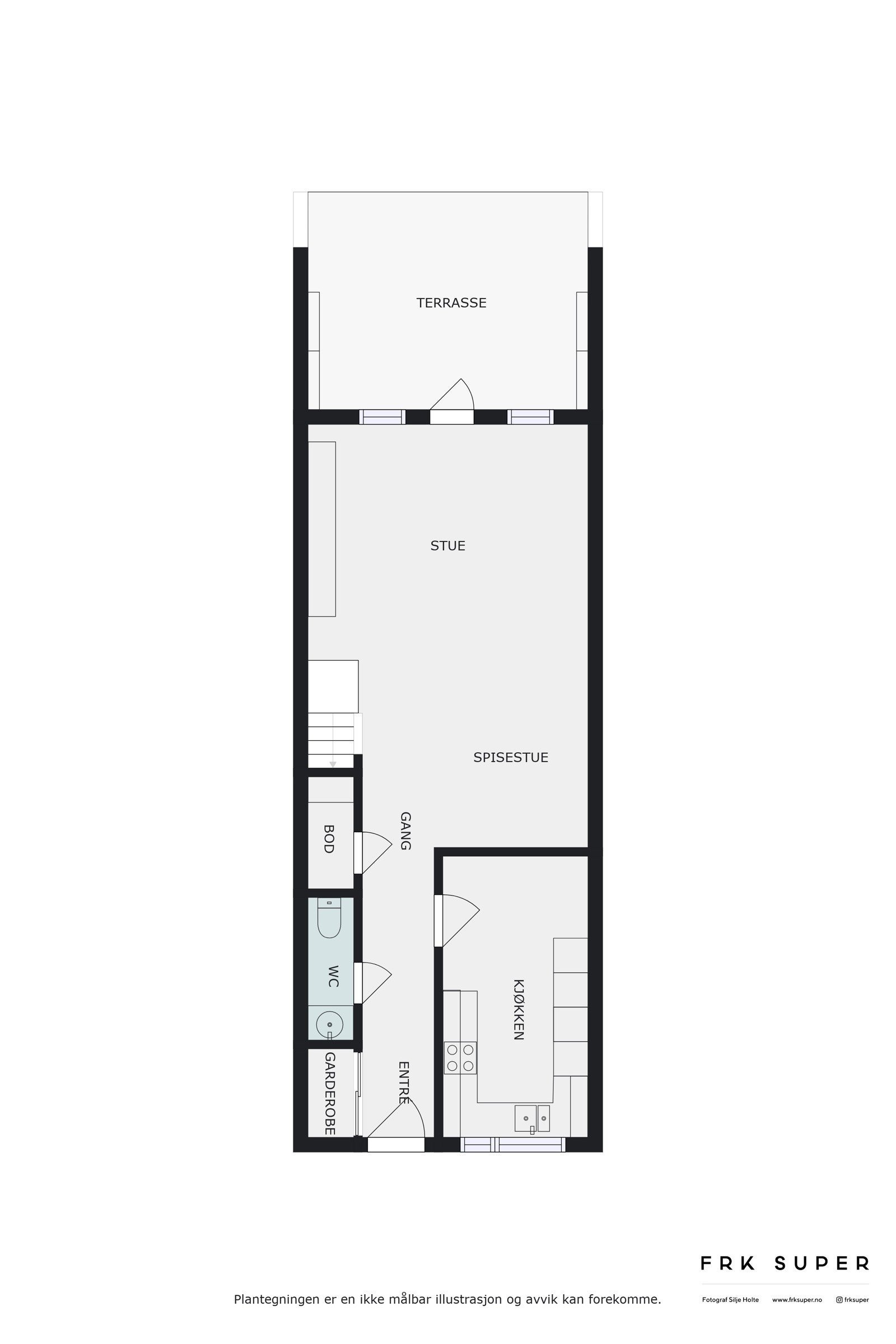 Planløsning 1. etasje Galleribilde