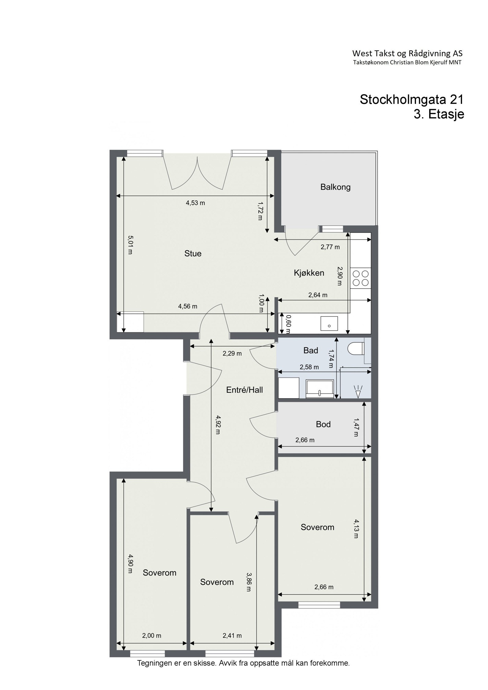 Plantegning Galleribilde