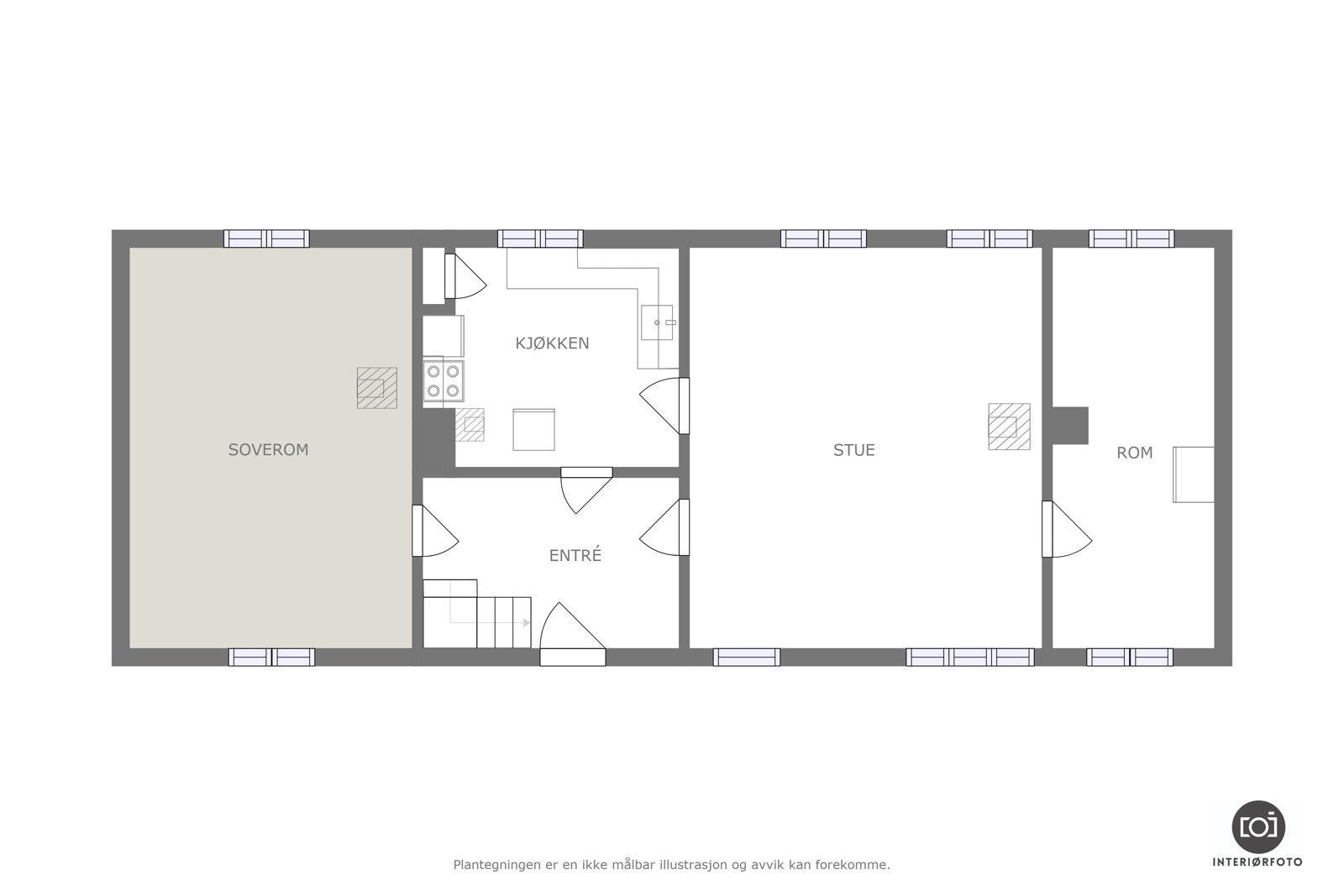 Plantegning Galleribilde